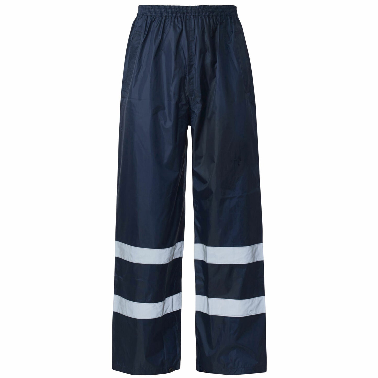 HI VIS OVER TROUSERS VISIBILITY VIZ REFLECTIVE SAFETY WORK WEAR WATERPROOF PANTS