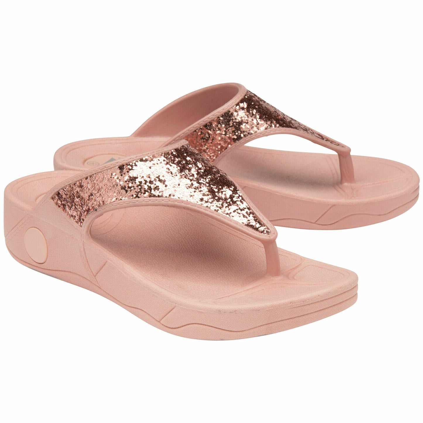 WOMENS FLIP FLOPS LOW WEDGE SLIPPERS DUNLOP LADIES SANDAL SUMMER COMFORT SHOES (Dunlop & More!)