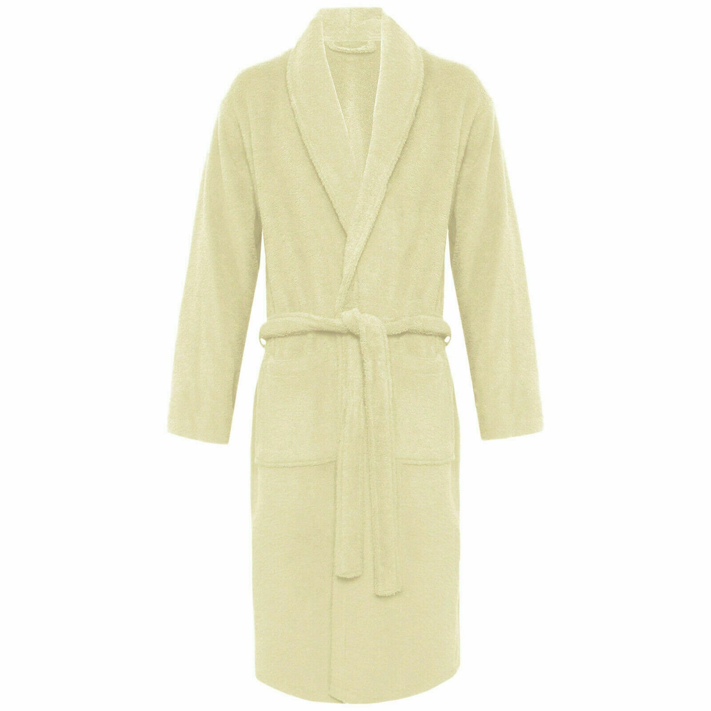 100% Luxury Egyptian Cotton Terry Towelling Hooded Bath Robe Unisex Shawl Collar Dressing Gowns