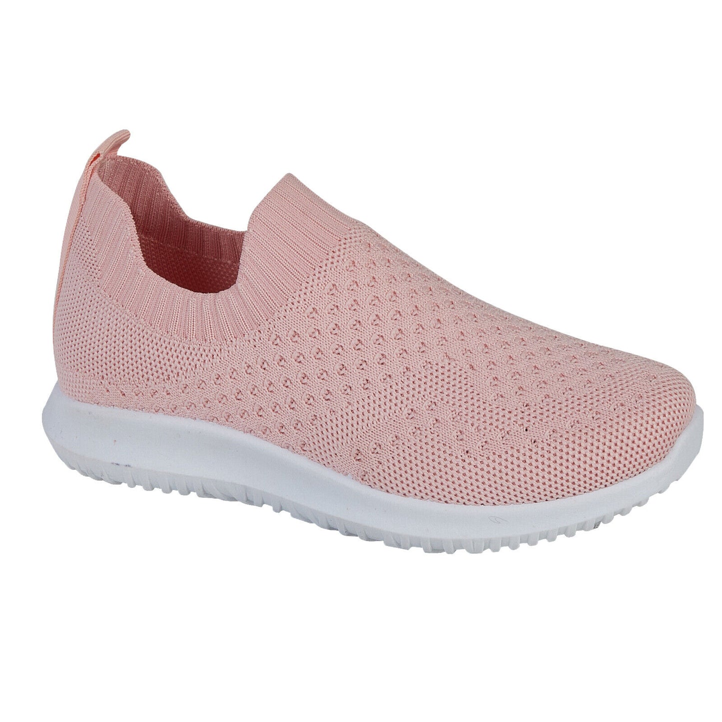 GIRL SLIP ON TRAINERS KIDS CHILDRENS LIGHTWEIGHT WALKING RUNNING SNEAKERS SHOES Slip-On Trainers (Girls)