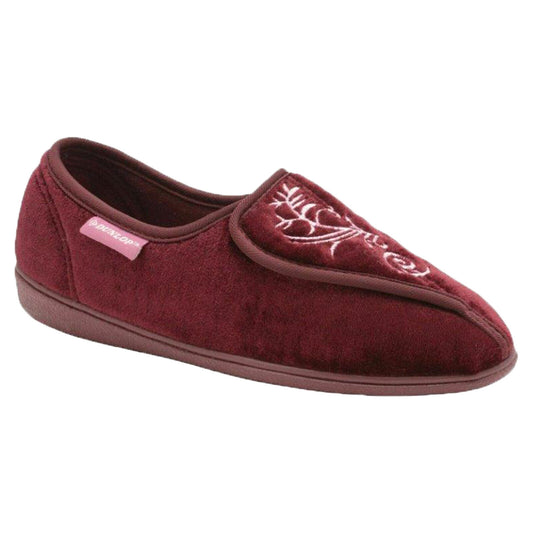 Ladies Dunlop Touch Fasten Memory Foam Orthopaedic Shoes Comfy Lounge Slippers (Touch Fasten, Dunlop)