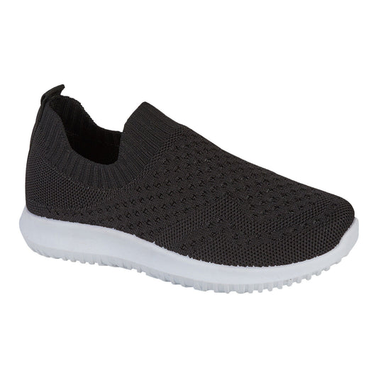 GIRL SLIP ON TRAINERS KIDS CHILDRENS LIGHTWEIGHT WALKING RUNNING SNEAKERS SHOES Slip-On Trainers (Girls)