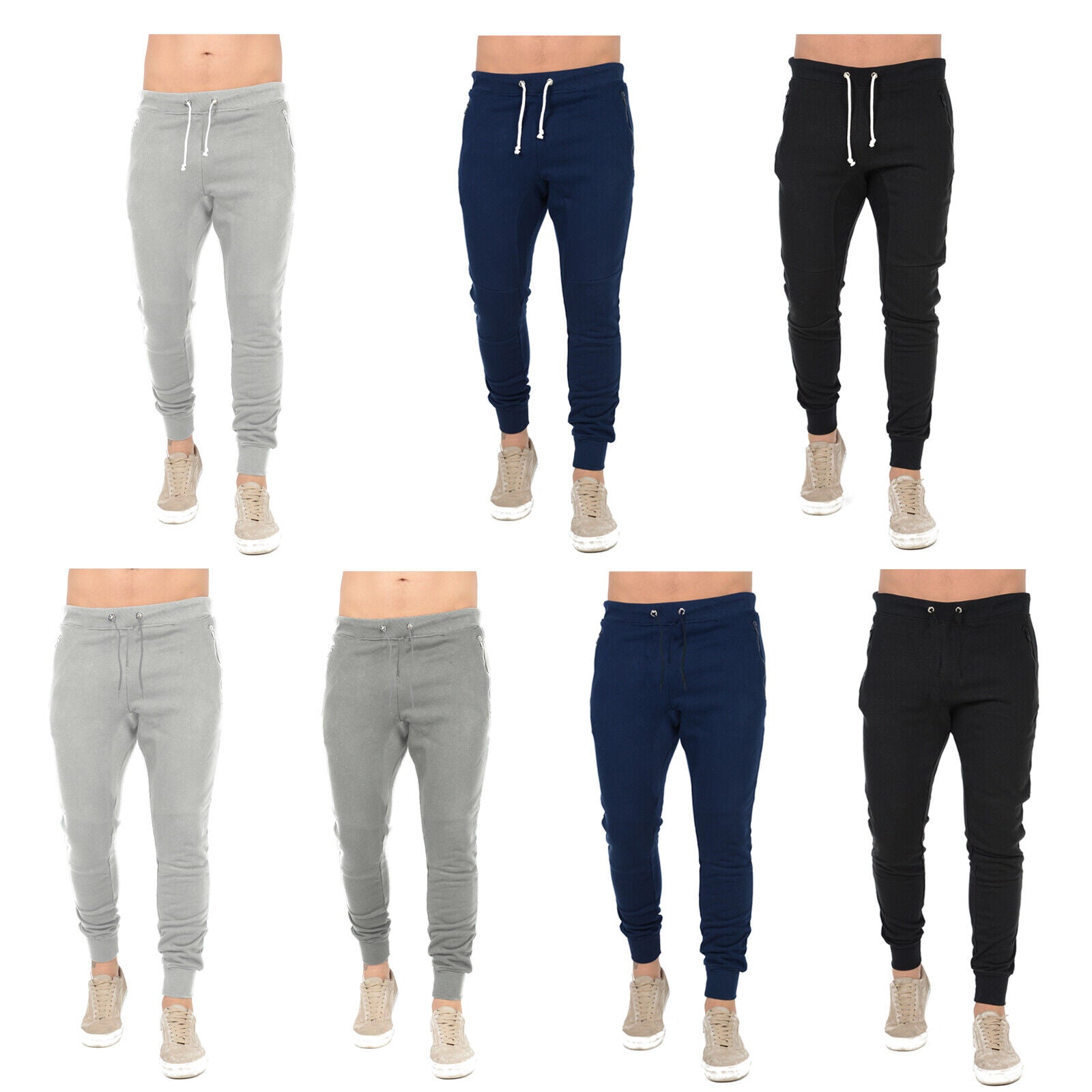 Mens slim discount fit jogging bottoms