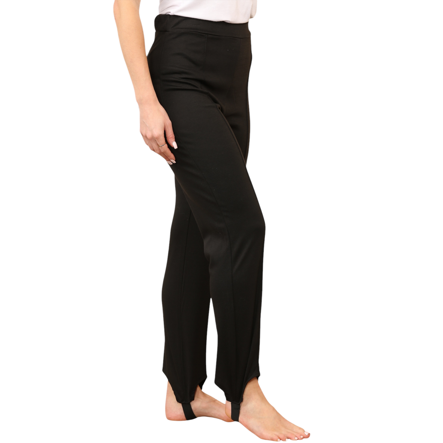 WOMENS SKI PANTS STRETCHY PULL ON TROUSERS SLIM FIT STIRRUP LEGGINGS ELASTIC WAIST COMFY THERMAL BOTTOMS WINTER LADIES SNOW WEAR