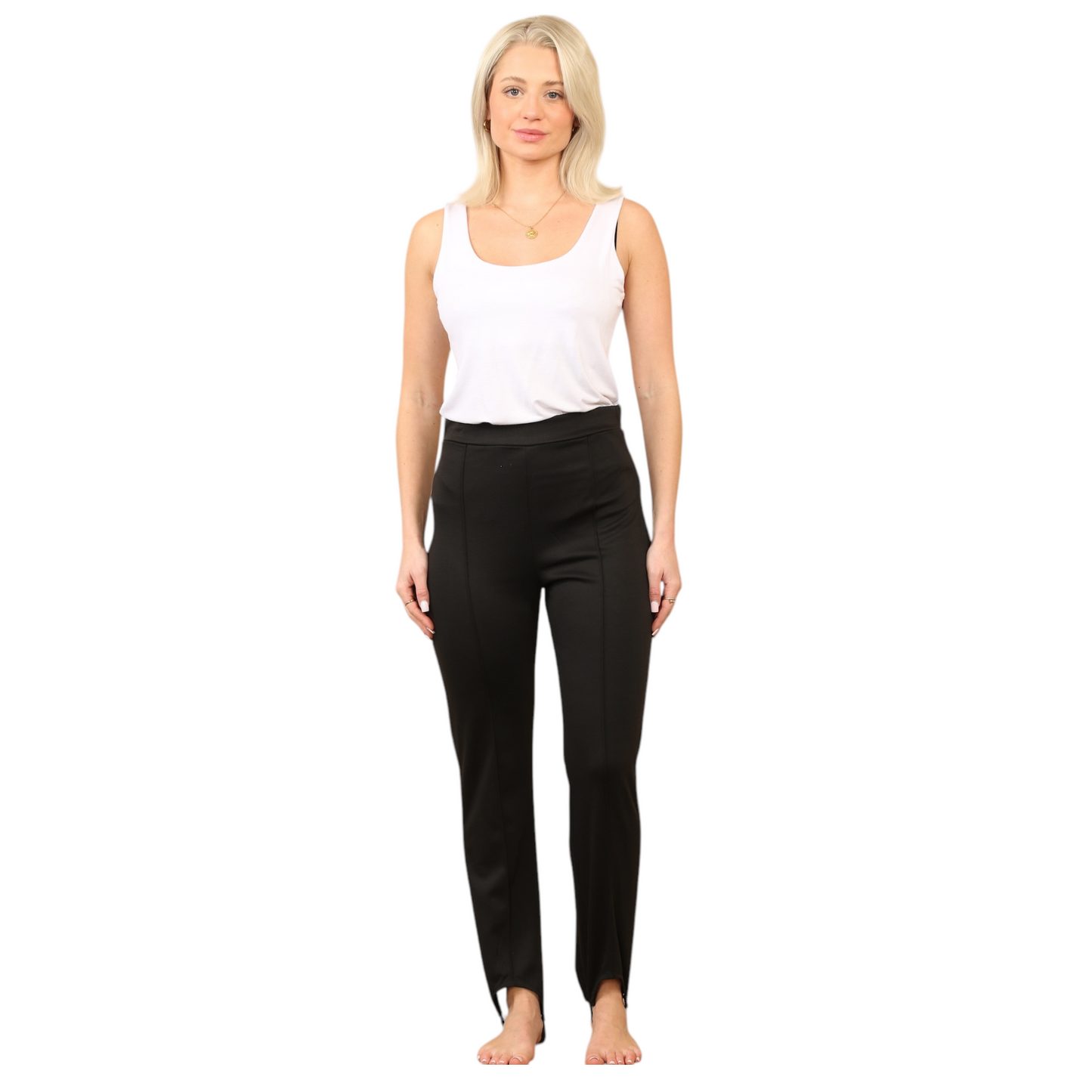 WOMENS SKI PANTS STRETCHY PULL ON TROUSERS SLIM FIT STIRRUP LEGGINGS ELASTIC WAIST COMFY THERMAL BOTTOMS WINTER LADIES SNOW WEAR