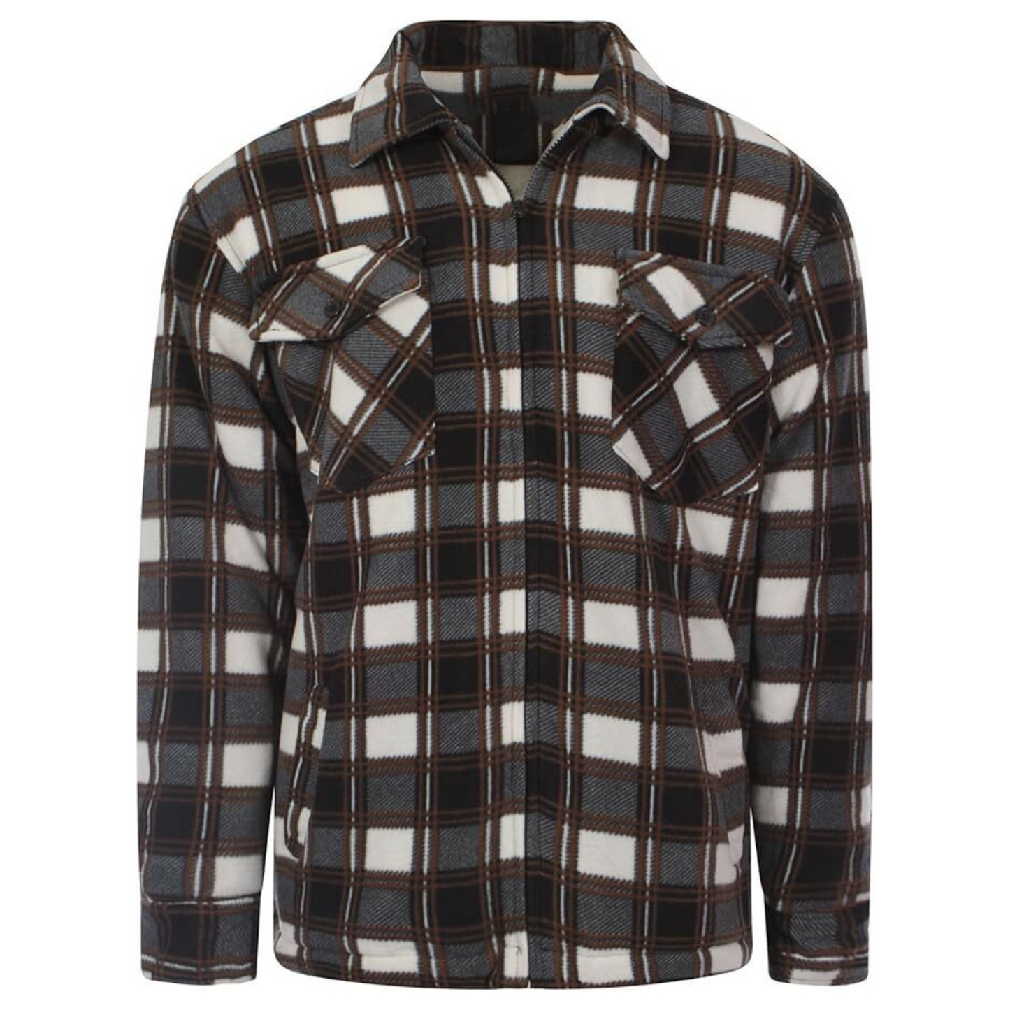 MENS PADDED LUMBERJACK HOODED SHIRT JACKET QUILTED CHECK FLANNEL FUR FLEECE LINED THERMAL WINTER COAT WARM CASUAL WORKWEAR OUTERWEAR