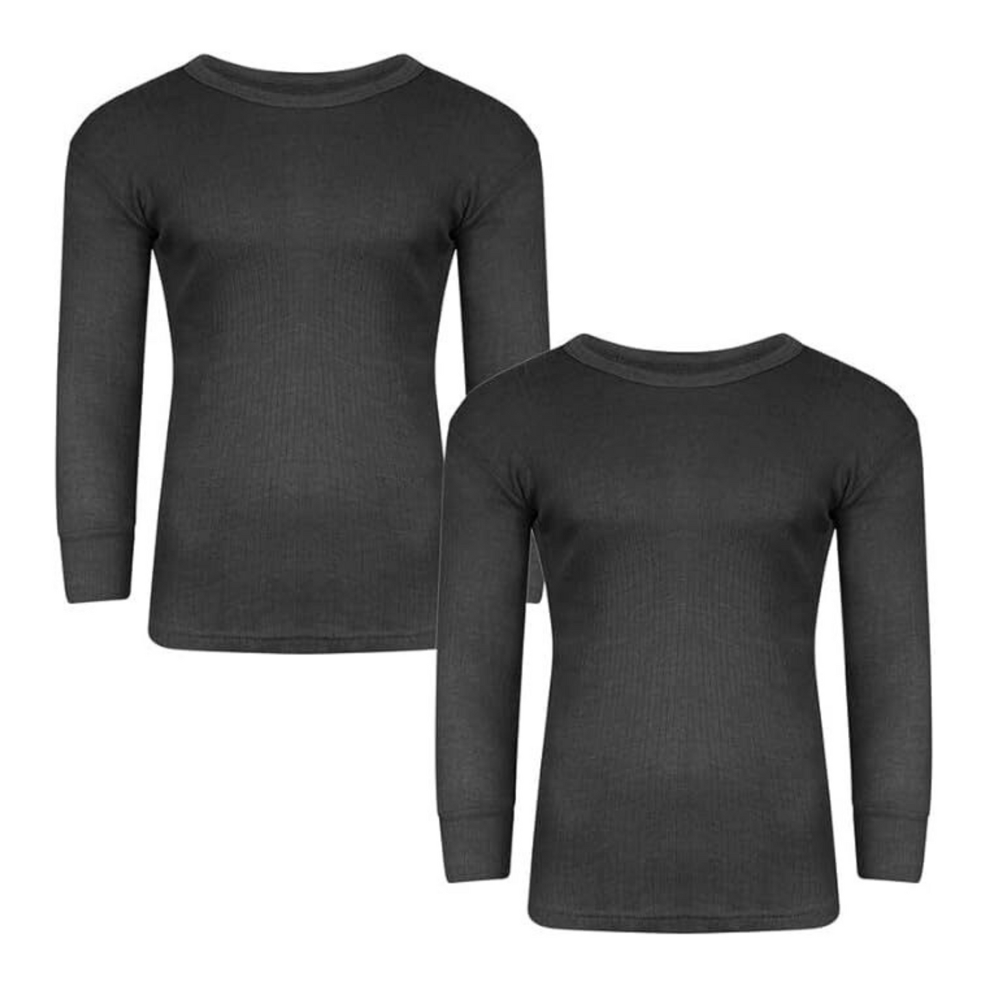 Pack of 2 Mens Brushed Thermal Long Sleeve Shirts T Shirt Tops T-Shirts Winter Warm Underwear Camping Ski Skiing Underwear Outer Out Wear Baselayer Poly Cotton 0.45 Tog Rating (Copy)