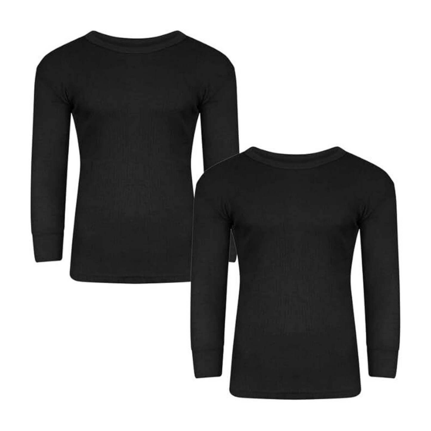 Pack of 2 Mens Brushed Thermal Long Sleeve Shirts T Shirt Tops T-Shirts Winter Warm Underwear Camping Ski Skiing Underwear Outer Out Wear Baselayer Poly Cotton 0.45 Tog Rating (Copy)