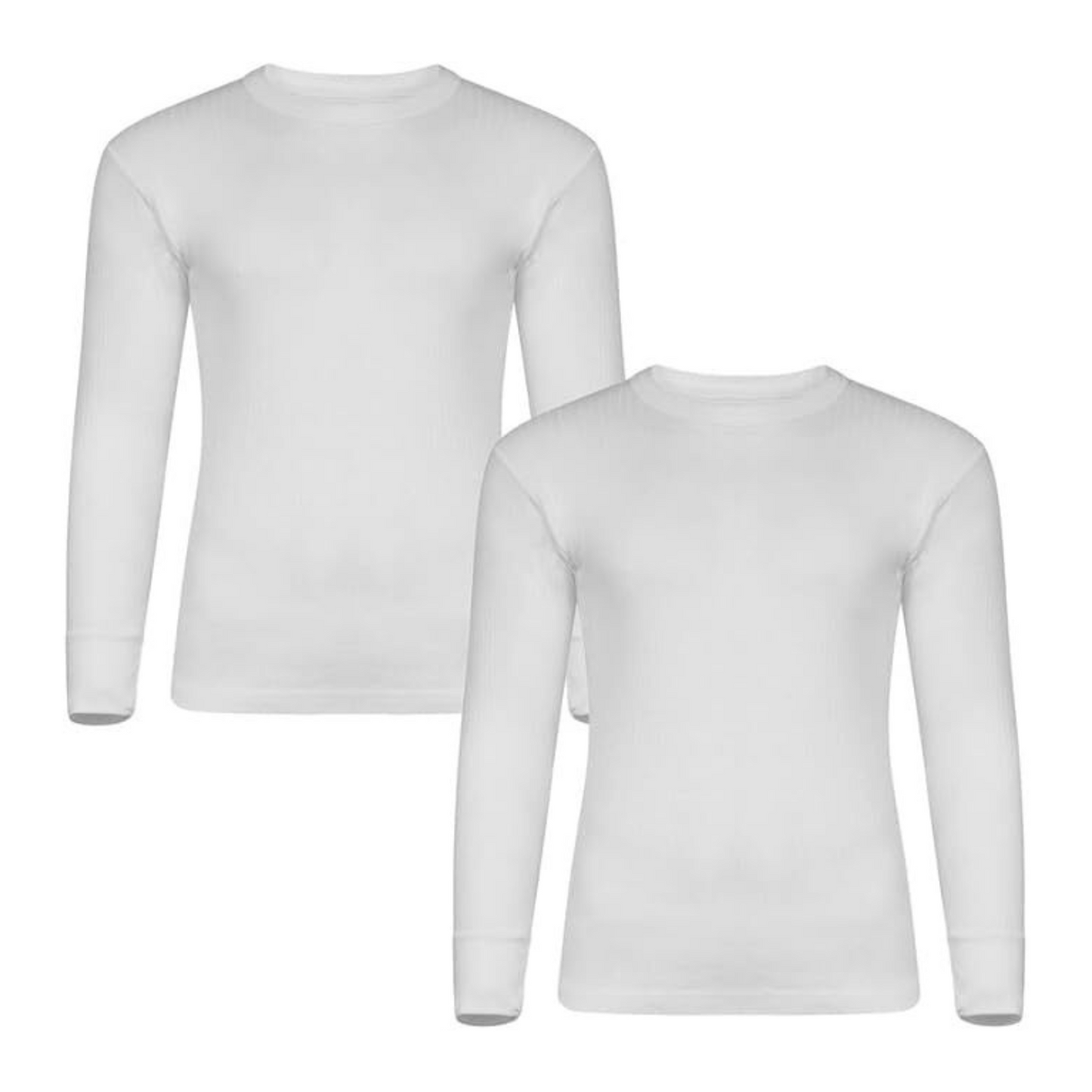 Pack of 2 Mens Brushed Thermal Long Sleeve Shirts T Shirt Tops T-Shirts Winter Warm Underwear Camping Ski Skiing Underwear Outer Out Wear Baselayer Poly Cotton 0.45 Tog Rating (Copy)