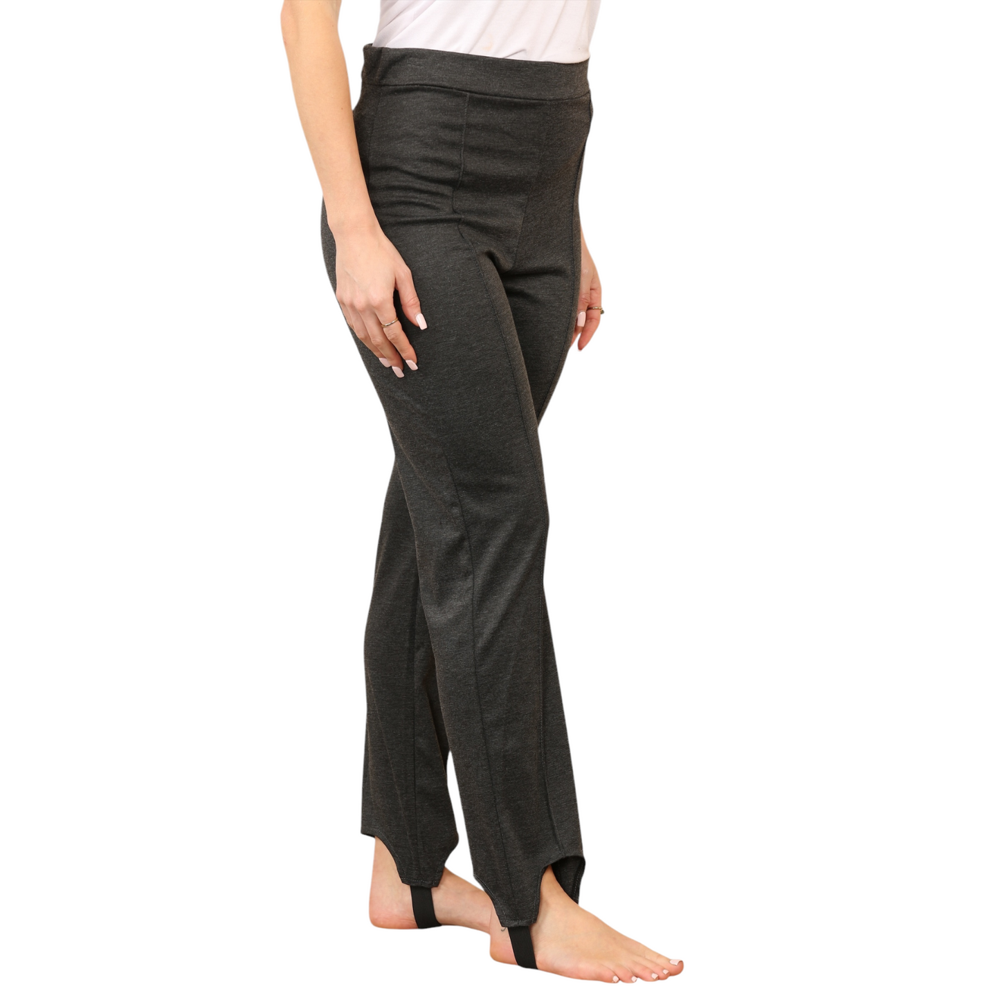 WOMENS SKI PANTS STRETCHY PULL ON TROUSERS SLIM FIT STIRRUP LEGGINGS ELASTIC WAIST COMFY THERMAL BOTTOMS WINTER LADIES SNOW WEAR