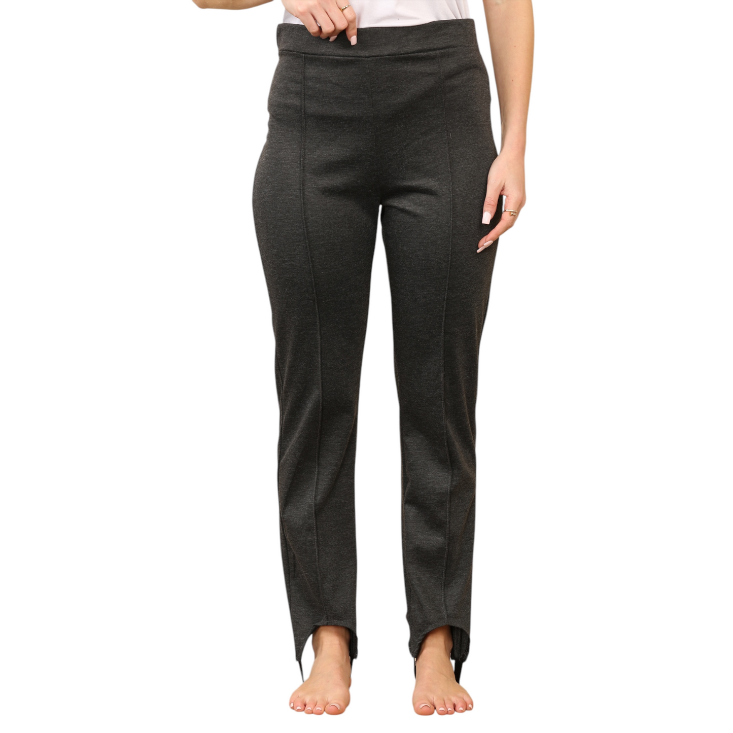 WOMENS SKI PANTS STRETCHY PULL ON TROUSERS SLIM FIT STIRRUP LEGGINGS ELASTIC WAIST COMFY THERMAL BOTTOMS WINTER LADIES SNOW WEAR