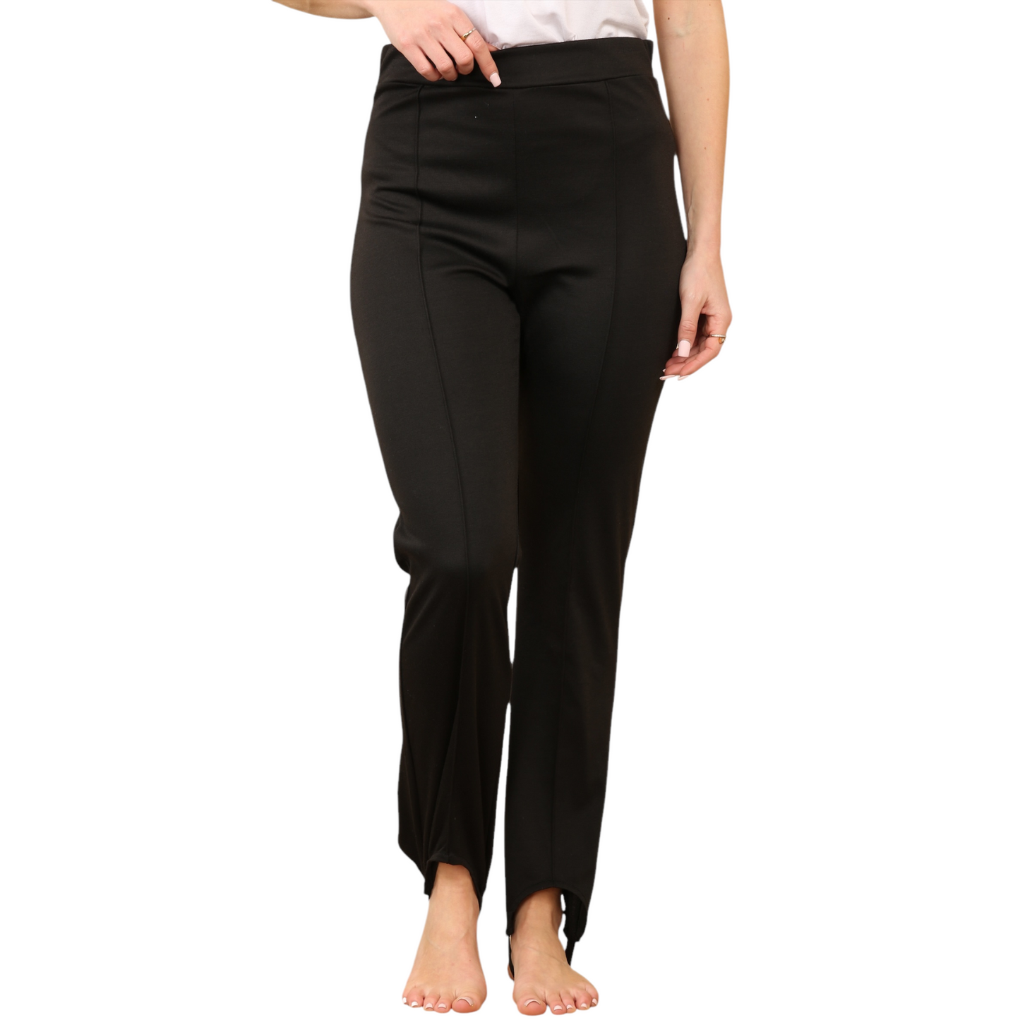WOMENS SKI PANTS STRETCHY PULL ON TROUSERS SLIM FIT STIRRUP LEGGINGS ELASTIC WAIST COMFY THERMAL BOTTOMS WINTER LADIES SNOW WEAR