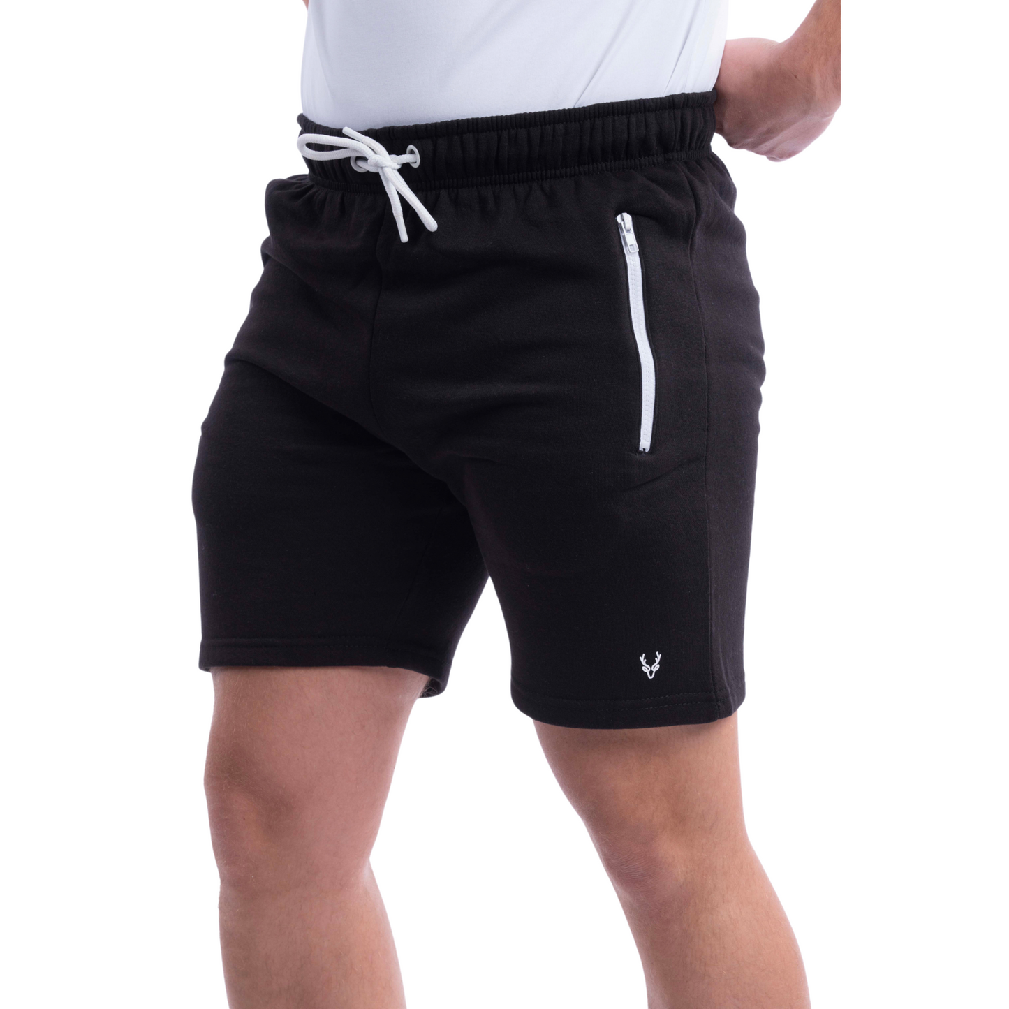MENS FLEECE JOGGING SHORTS SWEAT JERSEY ELASTICATED WAIST GYM WORKOUT RUNNING BOTTOMS CASUAL LOUNGE WEAR SPORTS ACTIVEWEAR SOFT BREATHABLE SHORTS WITH POCKETS