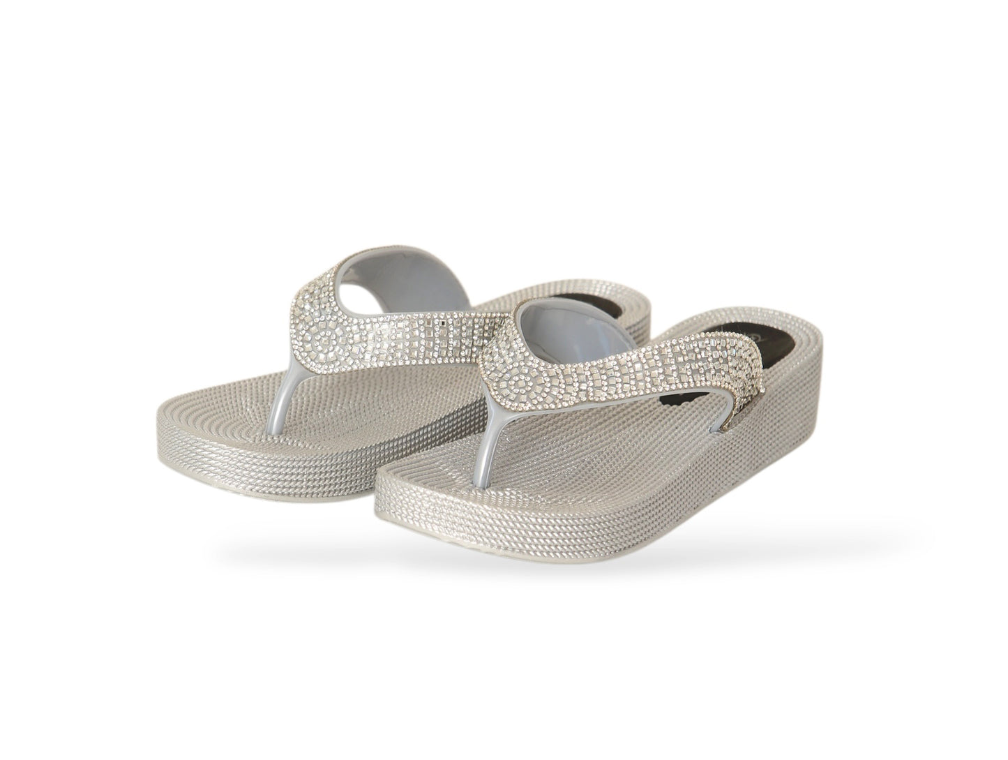DUNLOP WOMENS SUMMER FLIP FLOPS LOW WEDGE CUSHIONED SLIP ON SANDALS COMFORT BEACH SHOES LIGHTWEIGHT FOOTWEAR