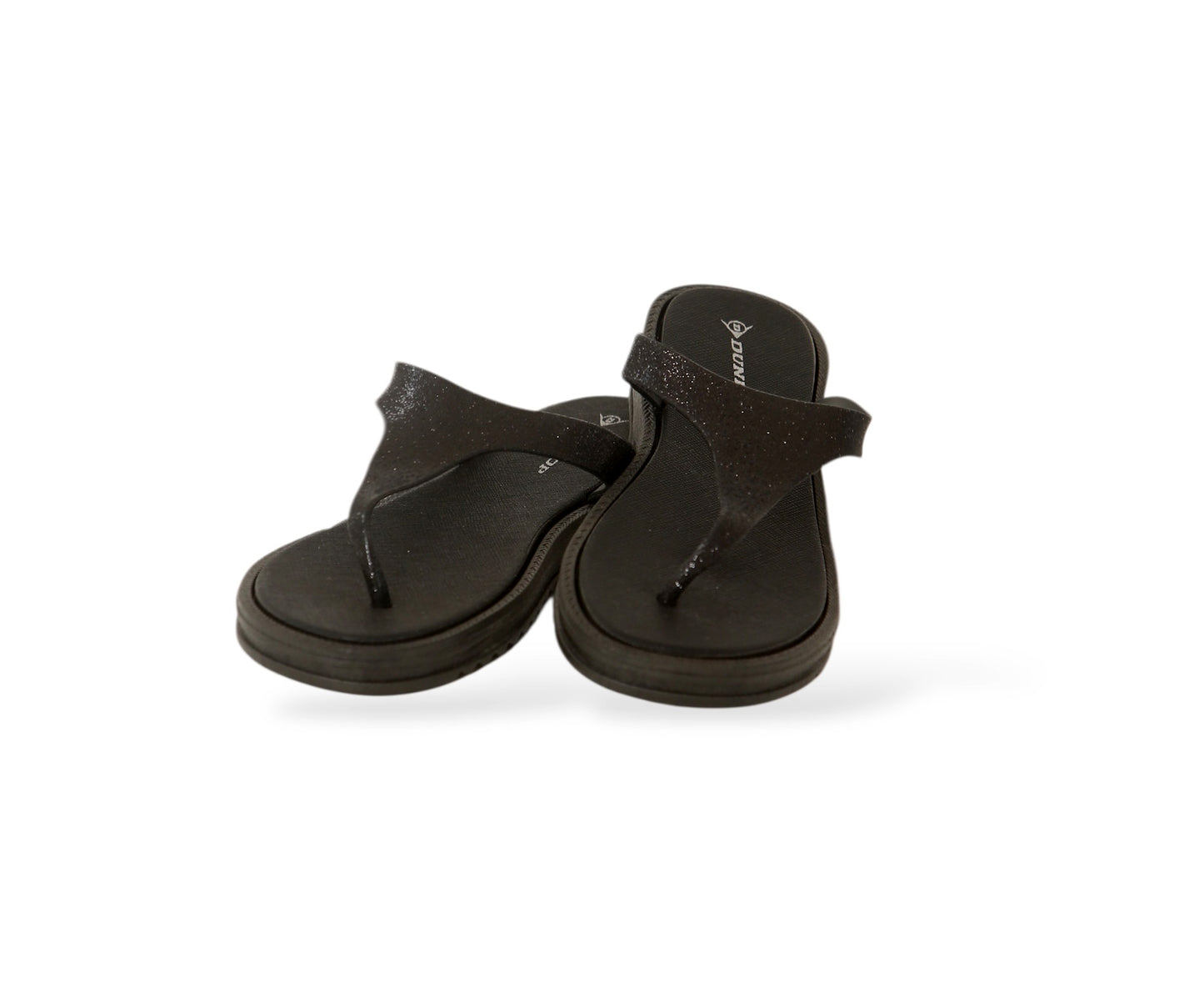 DUNLOP WOMENS SUMMER FLIP FLOPS LOW WEDGE CUSHIONED SLIP ON SANDALS COMFORT BEACH SHOES LIGHTWEIGHT FOOTWEAR