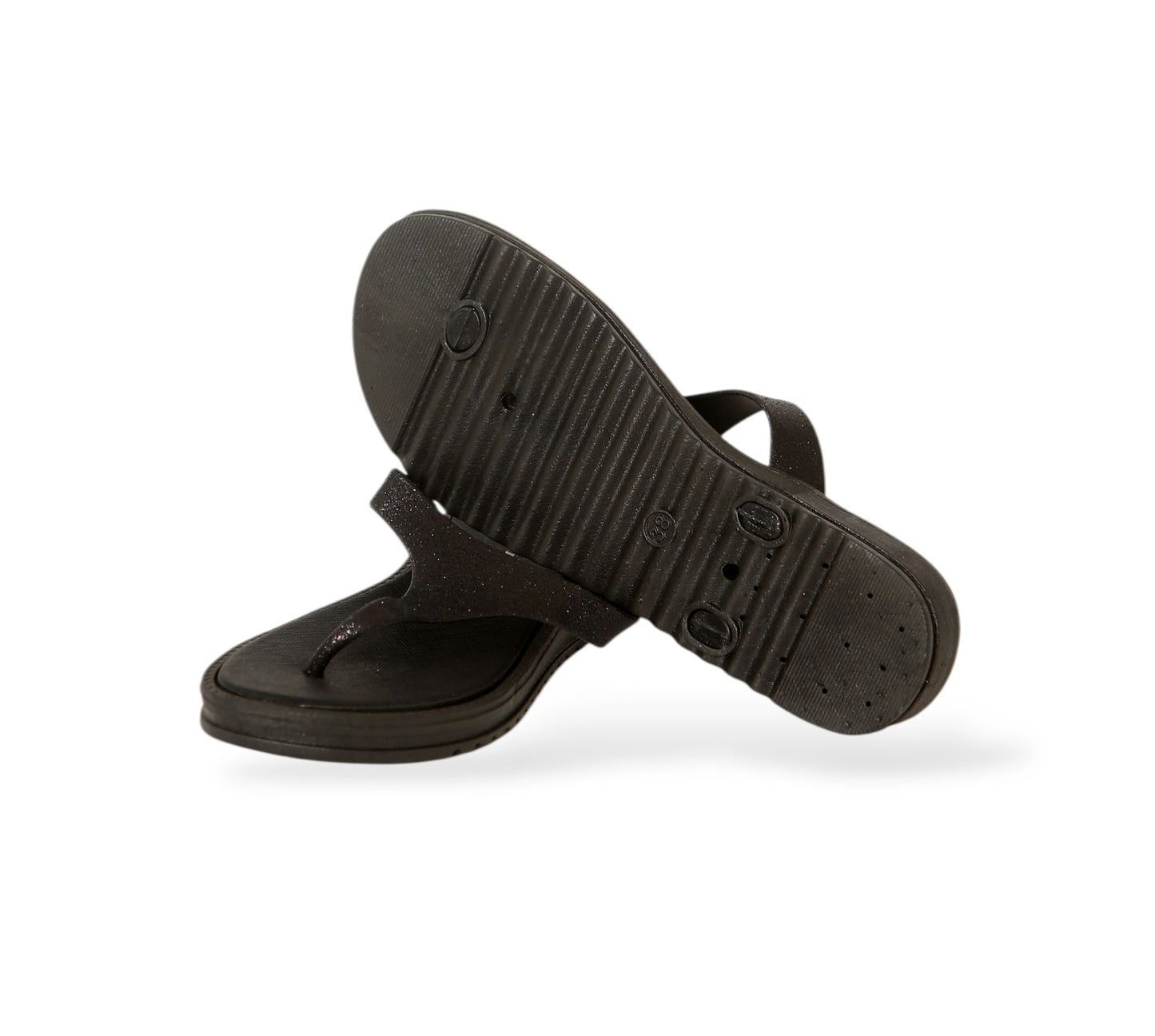 DUNLOP WOMENS SUMMER FLIP FLOPS LOW WEDGE CUSHIONED SLIP ON SANDALS COMFORT BEACH SHOES LIGHTWEIGHT FOOTWEAR