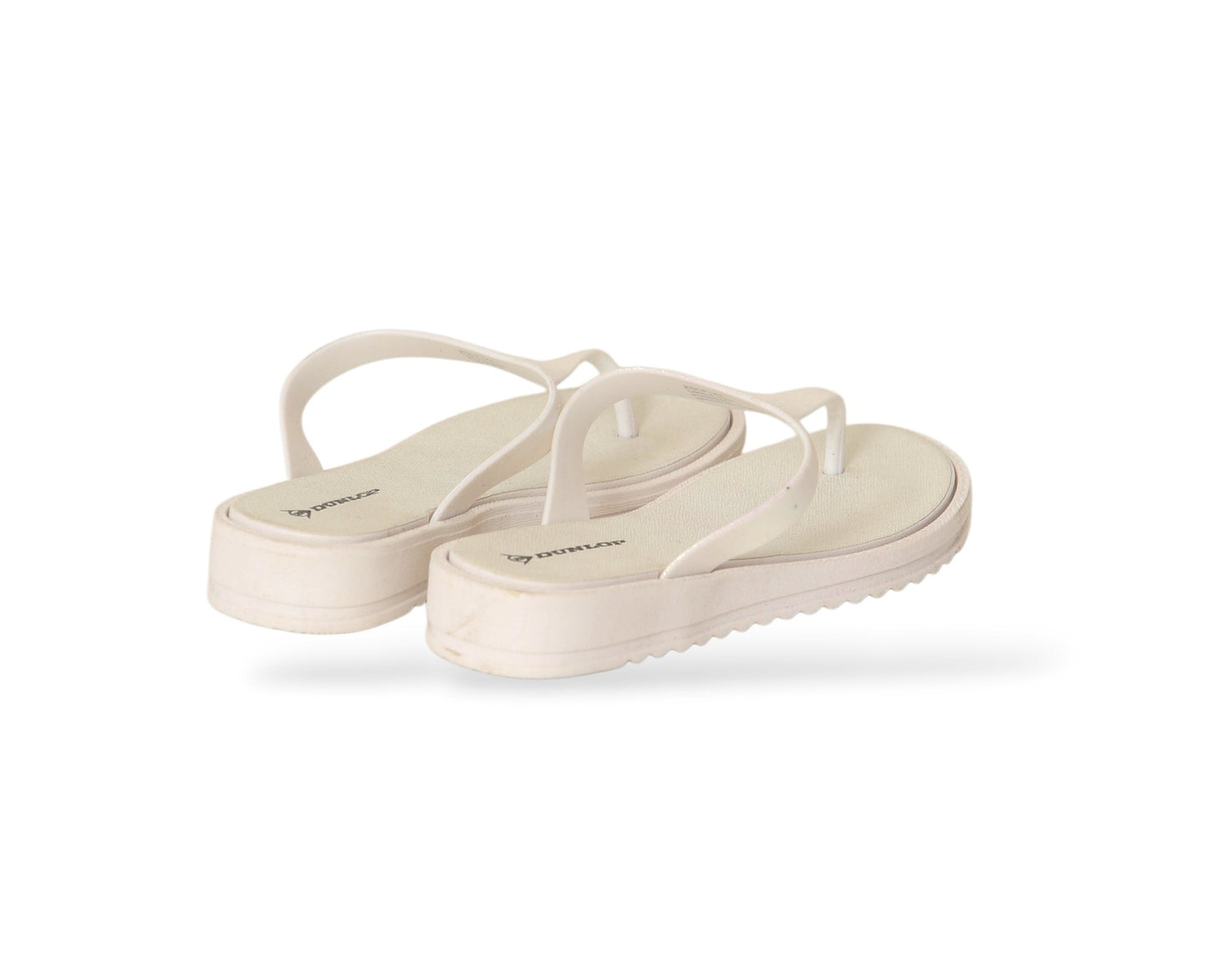 DUNLOP WOMENS SUMMER FLIP FLOPS LOW WEDGE CUSHIONED SLIP ON SANDALS COMFORT BEACH SHOES LIGHTWEIGHT FOOTWEAR
