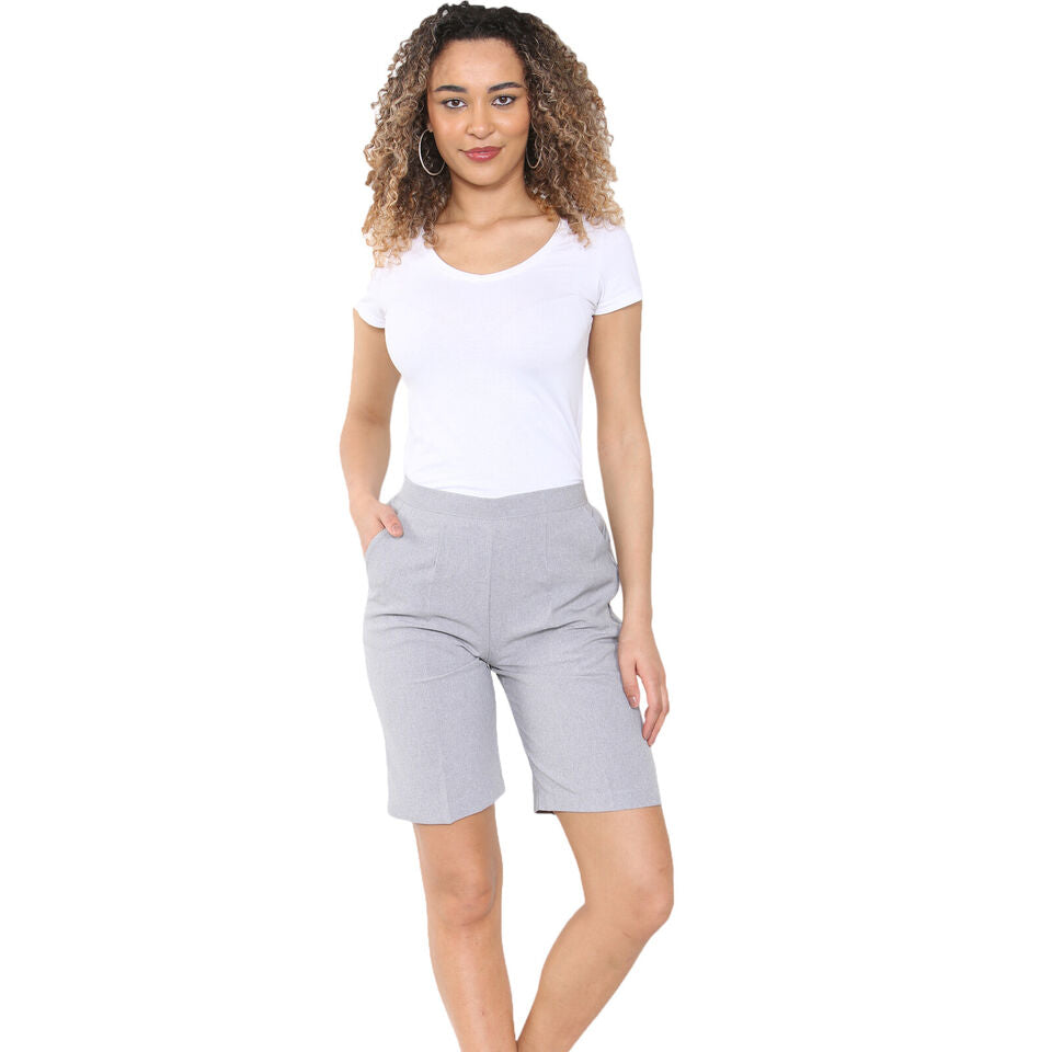 PACK OF 2 WOMENS SHORTS LADIES CAPRI CROPPED STRETCH SUMMER SHORTS ELASTIC WAIST GYM RUNNING CASUAL BEACH JOGGERS HOLIDAY LOUNGEWEAR SIZE 10 TO 24