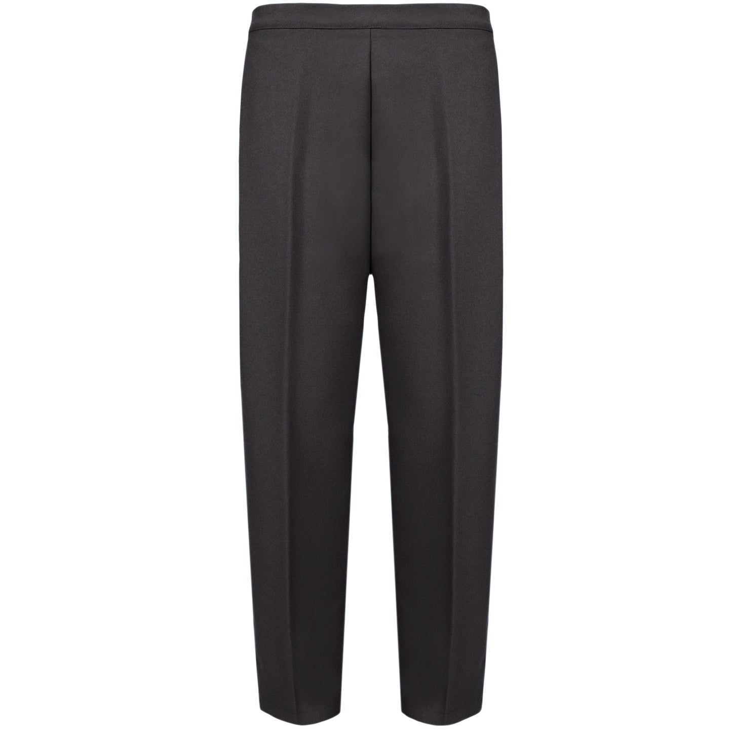 LADIES  HALF ELASTICATED WAIST TROUSERS WOMENS PANTS CASUAL SUMMER BOTTOMS