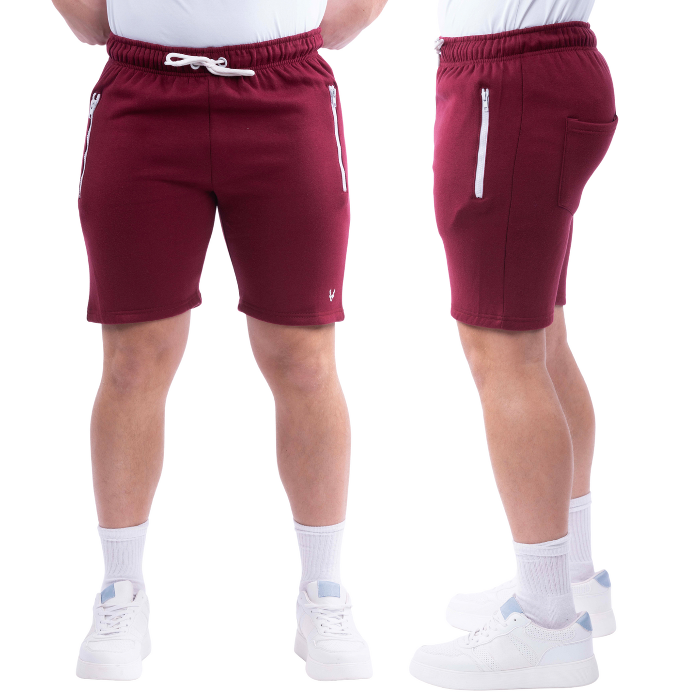 MENS FLEECE JOGGING SHORTS SWEAT JERSEY ELASTICATED WAIST GYM WORKOUT RUNNING BOTTOMS CASUAL LOUNGE WEAR SPORTS ACTIVEWEAR SOFT BREATHABLE SHORTS WITH POCKETS