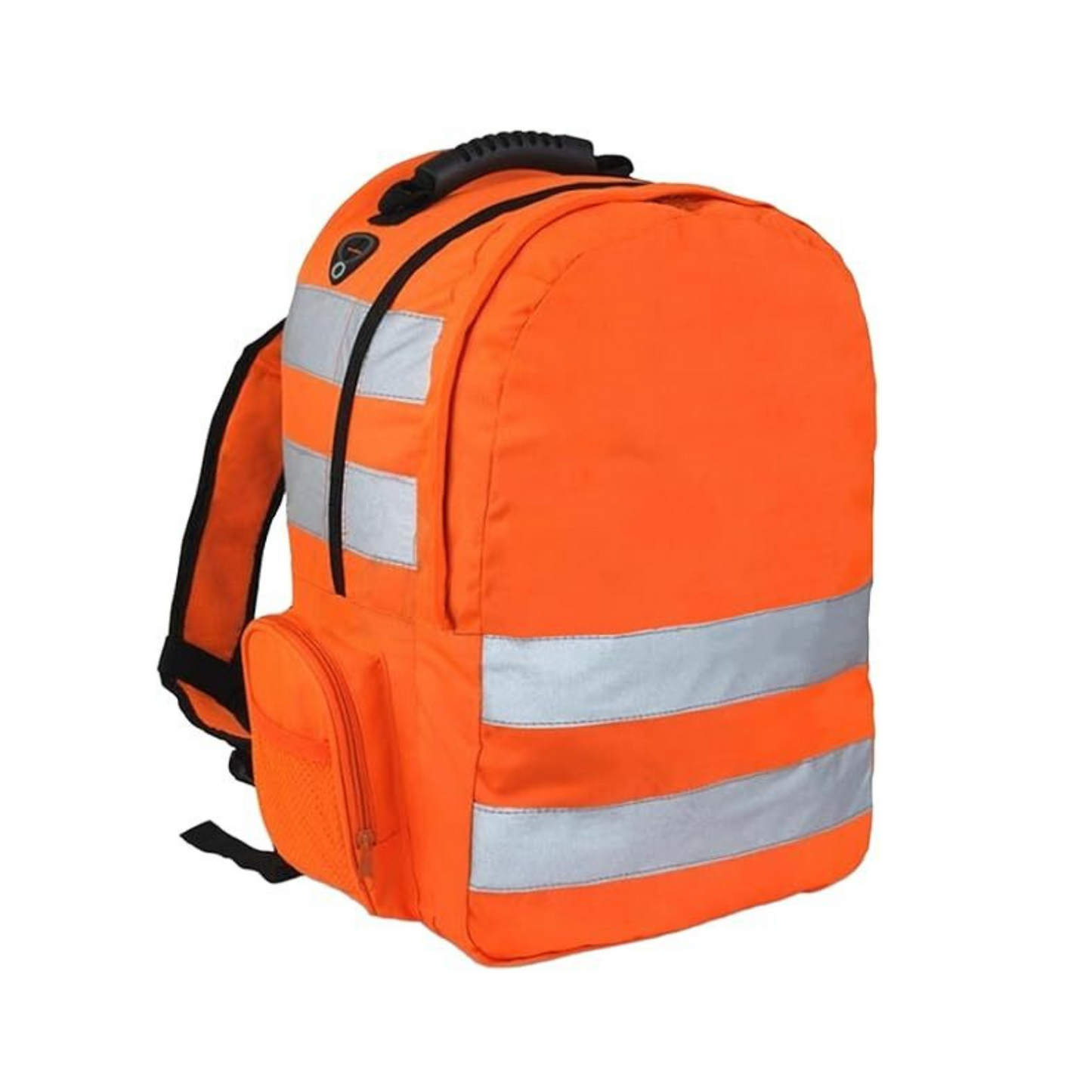 Hi Vis Viz Backpack Work Rucksack High Visibility Safety Lightweight Reflective Stripe Strap Cycling Hiking Walking Sports Gym School College Bags Back Pack