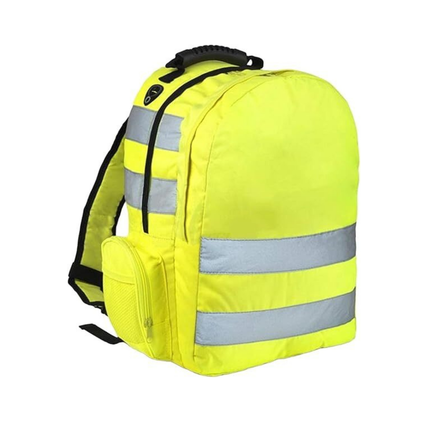 HI VIS VIZ BACKPACK REFLECTIVE SAFETY RUCKSACK HIGH VISIBILITY WORK CYCLING WALKING SPORTS GYM SCHOOL COLLEGE BAGS LIGHTWEIGHT STRAP HIKING PACK