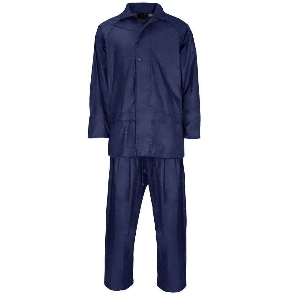 WOMENS RAIN SUIT LADIES WATERPROOF WEAR MAC SET PVC COAT JACKET TROUSER OVERALL