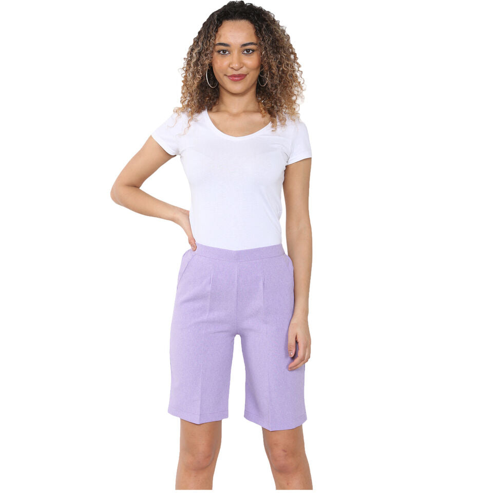 PACK OF 2 WOMENS SHORTS LADIES CAPRI CROPPED STRETCH SUMMER SHORTS ELASTIC WAIST GYM RUNNING CASUAL BEACH JOGGERS HOLIDAY LOUNGEWEAR SIZE 10 TO 24