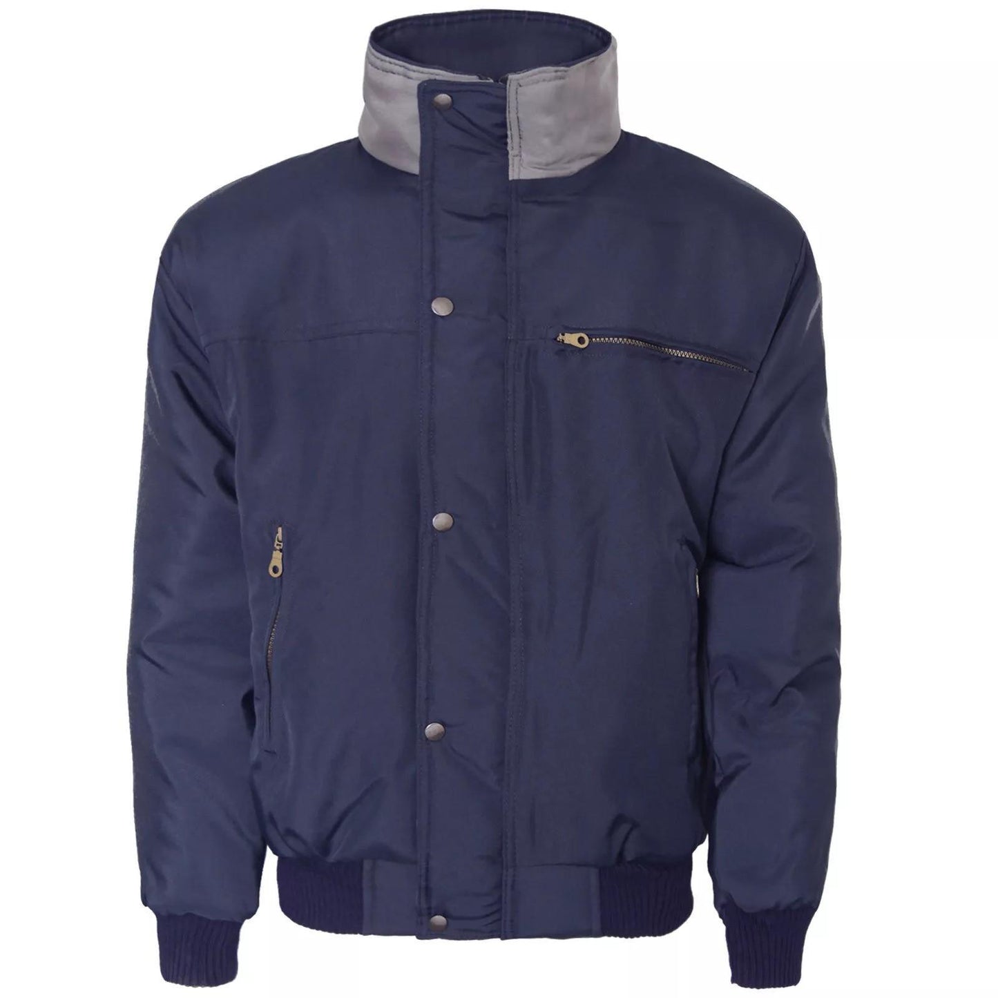MENS PADDED BOMBER JACKET SKY DIVER QUILTED WINTER COAT CHECK LINED WARM OUTDOOR BIKER RETRO CASUAL HEAVY VINTAGE STYLE WALKING WORKWEAR TOP