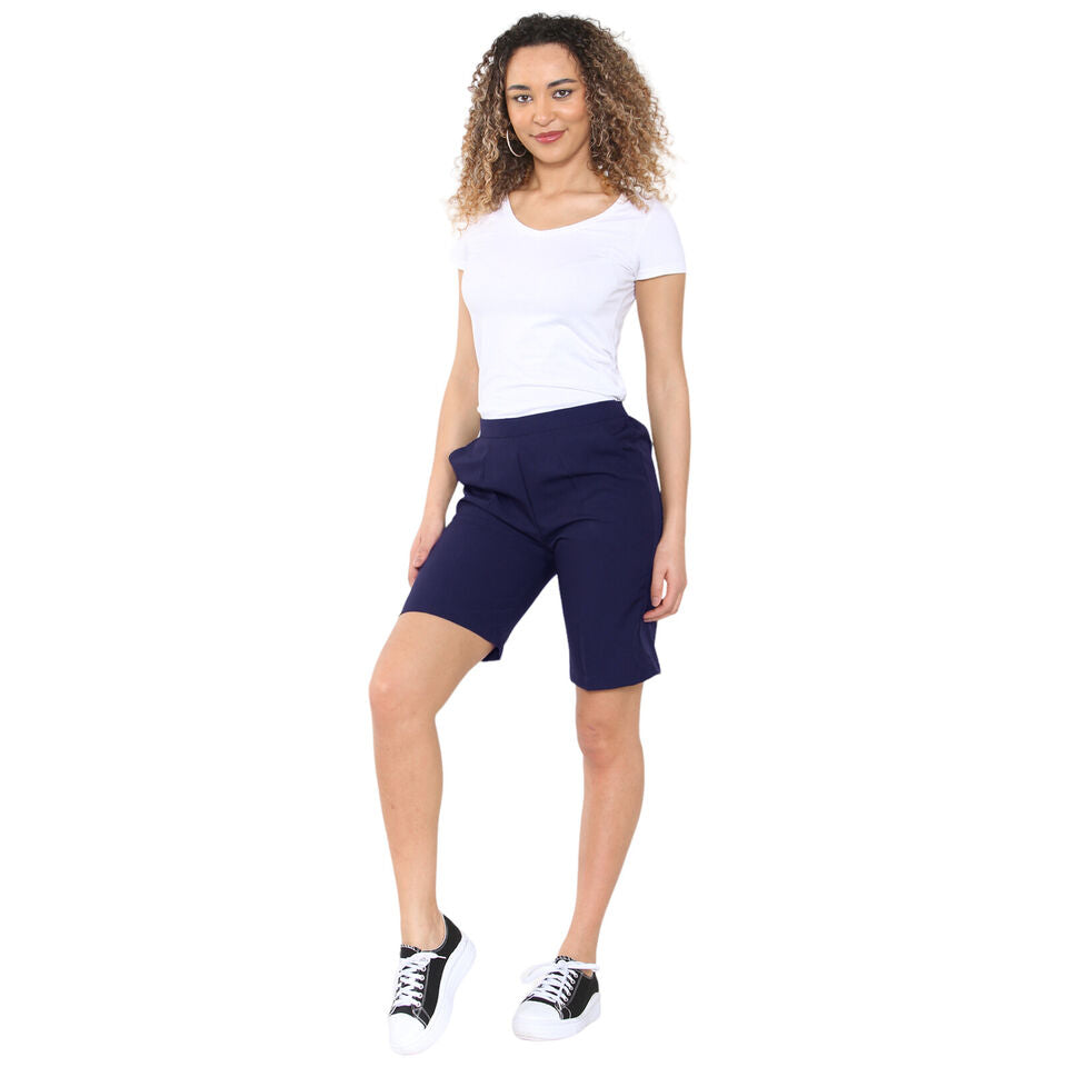 PACK OF 2 WOMENS SHORTS LADIES CAPRI CROPPED STRETCH SUMMER SHORTS ELASTIC WAIST GYM RUNNING CASUAL BEACH JOGGERS HOLIDAY LOUNGEWEAR SIZE 10 TO 24