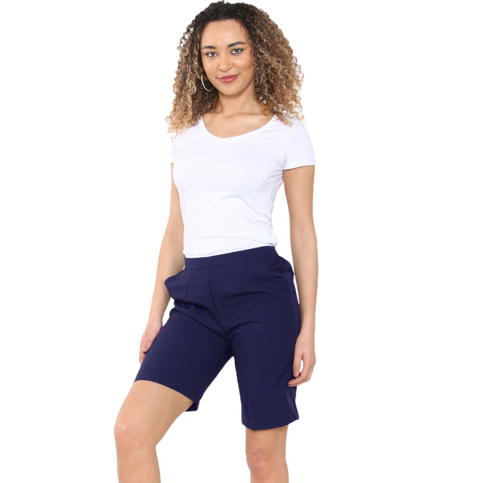PACK OF 2 WOMENS SHORTS LADIES CAPRI CROPPED STRETCH SUMMER SHORTS ELASTIC WAIST GYM RUNNING CASUAL BEACH JOGGERS HOLIDAY LOUNGEWEAR SIZE 10 TO 24