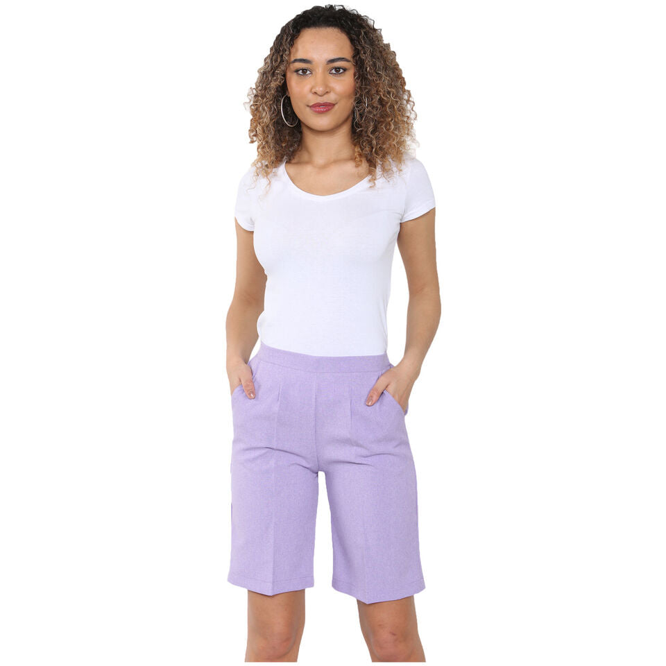 WOMENS SHORTS LADIES CAPRI CROPPED STRETCH SUMMER SHORTS HALF ELASTIC WAIST GYM JOGGERS RUNNING CASUAL BEACH POOL LOUNGEWEAR HOLIDAY TROUSERS SIZE 10 TO 24 COMFY BASIC MINIMALIST STYLE