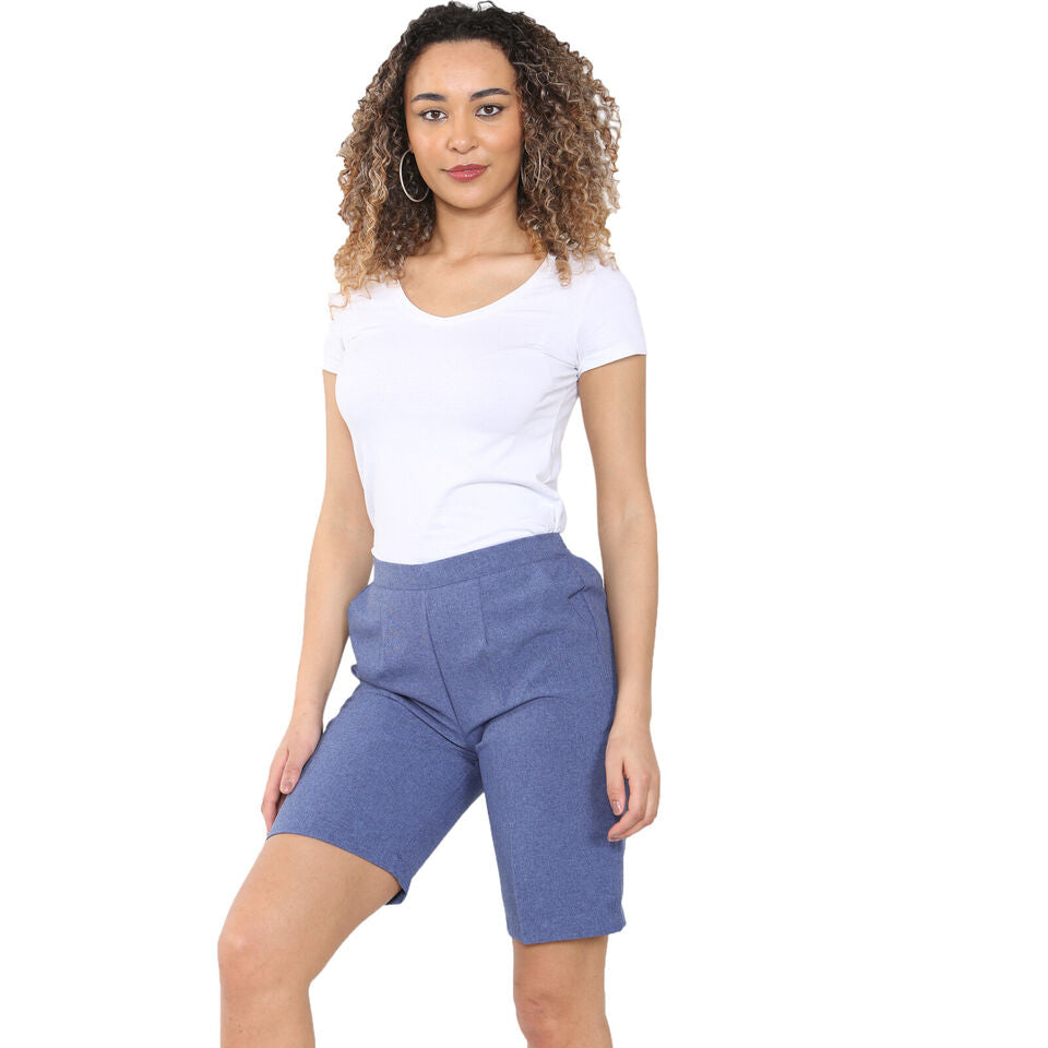 PACK OF 2 WOMENS SHORTS LADIES CAPRI CROPPED STRETCH SUMMER SHORTS ELASTIC WAIST GYM RUNNING CASUAL BEACH JOGGERS HOLIDAY LOUNGEWEAR SIZE 10 TO 24