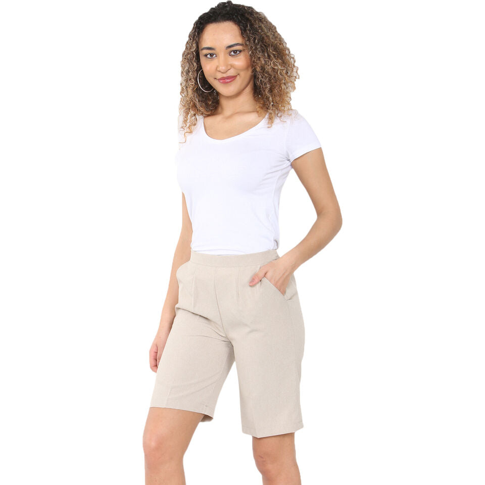 PACK OF 2 WOMENS SHORTS LADIES CAPRI CROPPED STRETCH SUMMER SHORTS ELASTIC WAIST GYM RUNNING CASUAL BEACH JOGGERS HOLIDAY LOUNGEWEAR SIZE 10 TO 24
