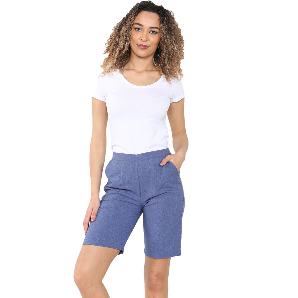 PACK OF 2 WOMENS SHORTS LADIES CAPRI CROPPED STRETCH SUMMER SHORTS ELASTIC WAIST GYM RUNNING CASUAL BEACH JOGGERS HOLIDAY LOUNGEWEAR SIZE 10 TO 24