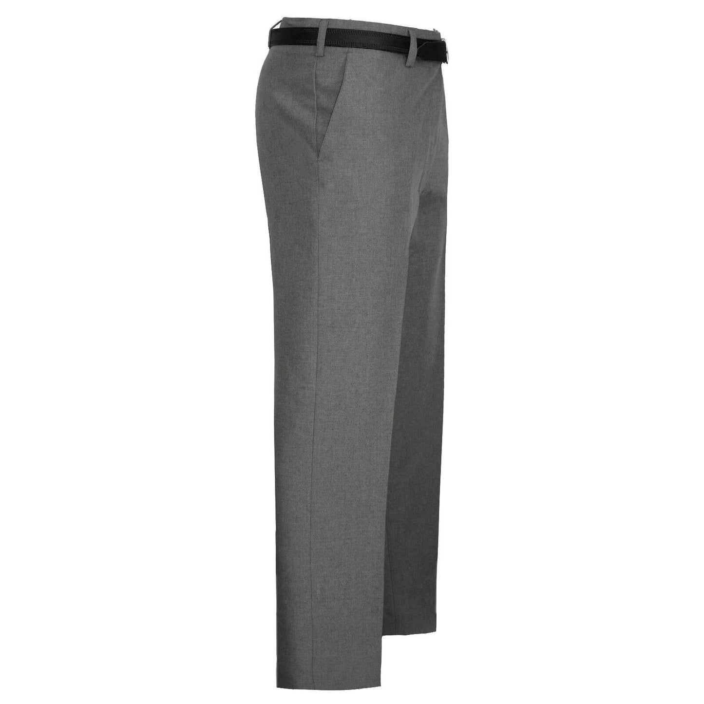 MENS TROUSERS OFFICE BUSINESS WORK FORMAL CASUAL SMART BELT POCKET SIZE 30" TO 40"