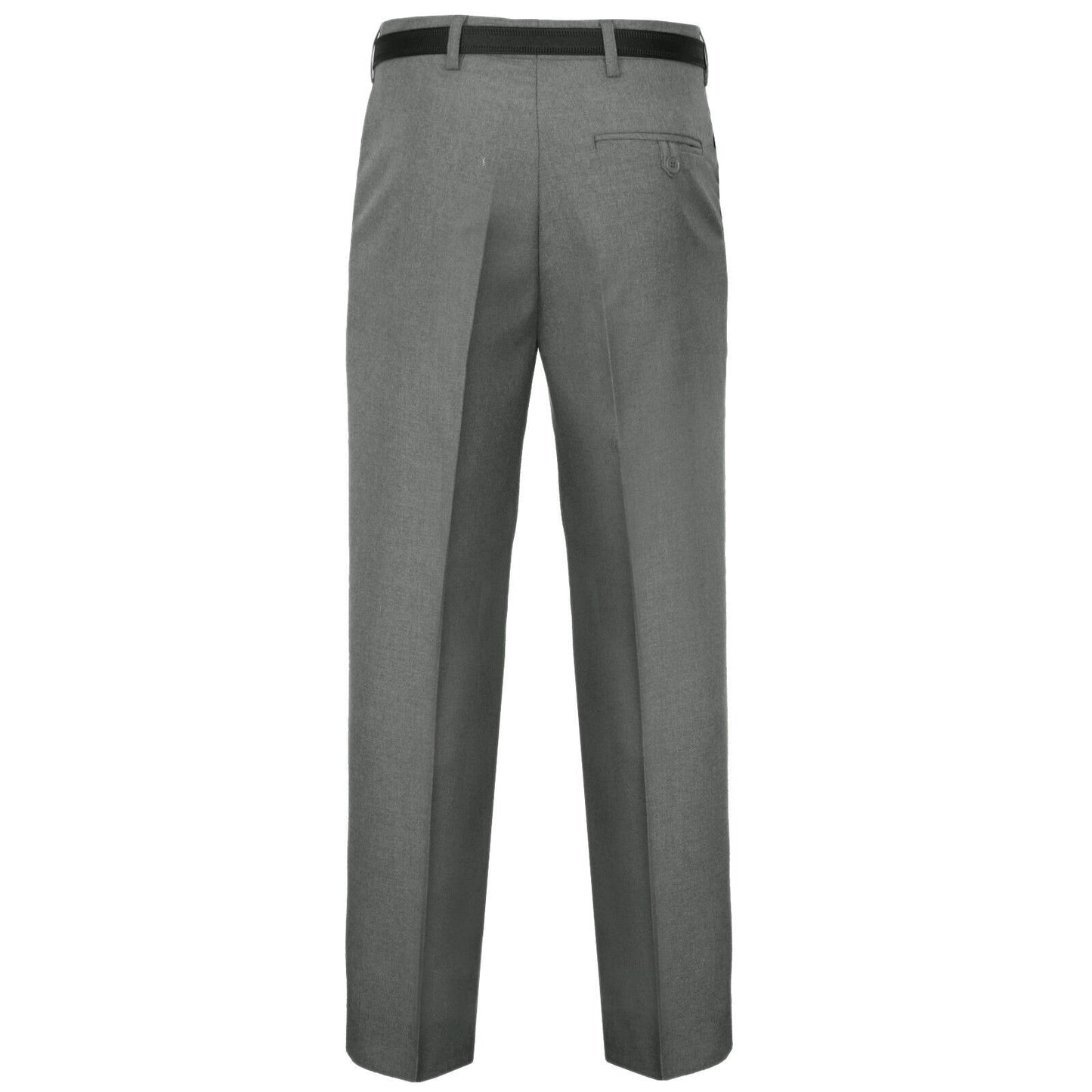 MENS TROUSERS OFFICE BUSINESS WORK FORMAL CASUAL SMART BELT POCKET SIZE 30" TO 40"