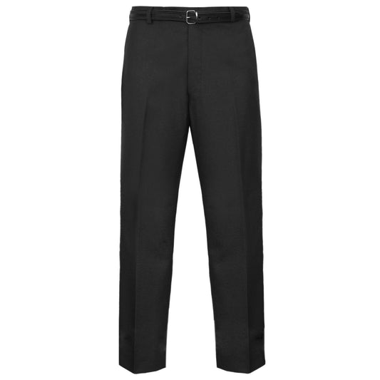 MENS FORMAL WORK TROUSERS BUSINESS OFFICE PANTS SMART CASUAL FIT WITH BELT LOOPS POCKETS COMFY STYLE SIZES 30 TO 40