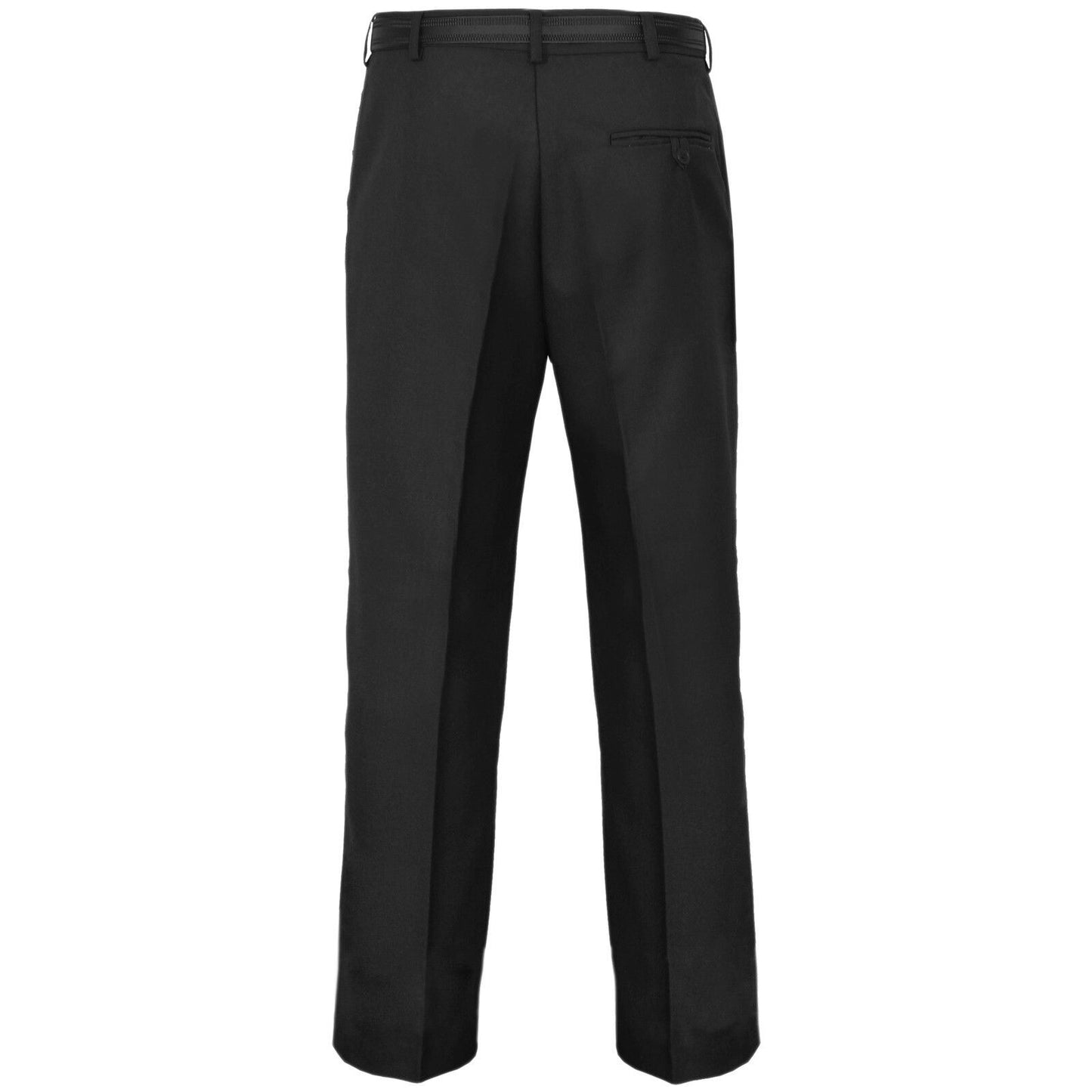 MENS TROUSERS OFFICE BUSINESS WORK FORMAL CASUAL SMART BELT POCKET SIZE 30" TO 40"