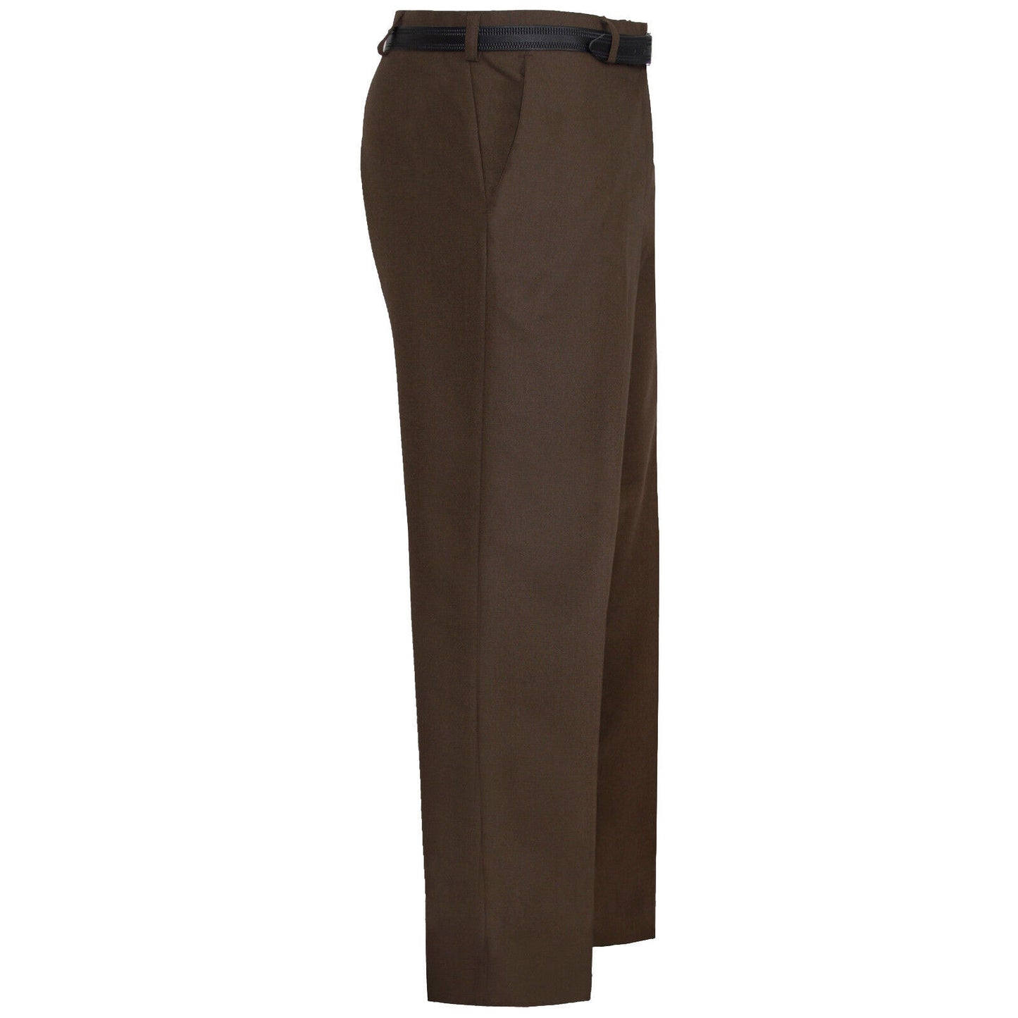 MENS TROUSERS OFFICE BUSINESS WORK FORMAL CASUAL SMART BELT POCKET SIZE 30" TO 40"