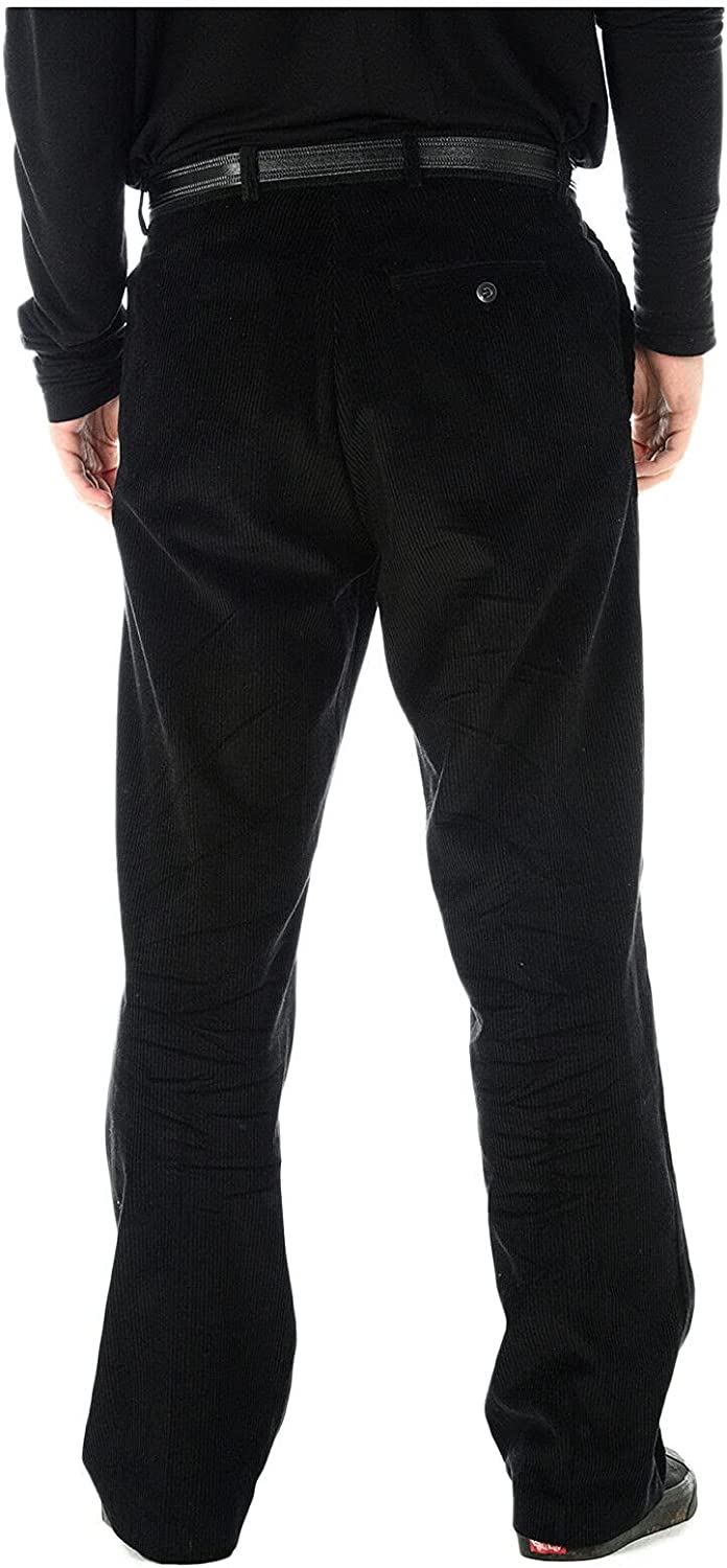 MENS CORDUROY CORD TROUSERS COTTON FORMAL CASUAL SMART BIG PLUS BELT POCKET PANT SIZE 44" to 50"