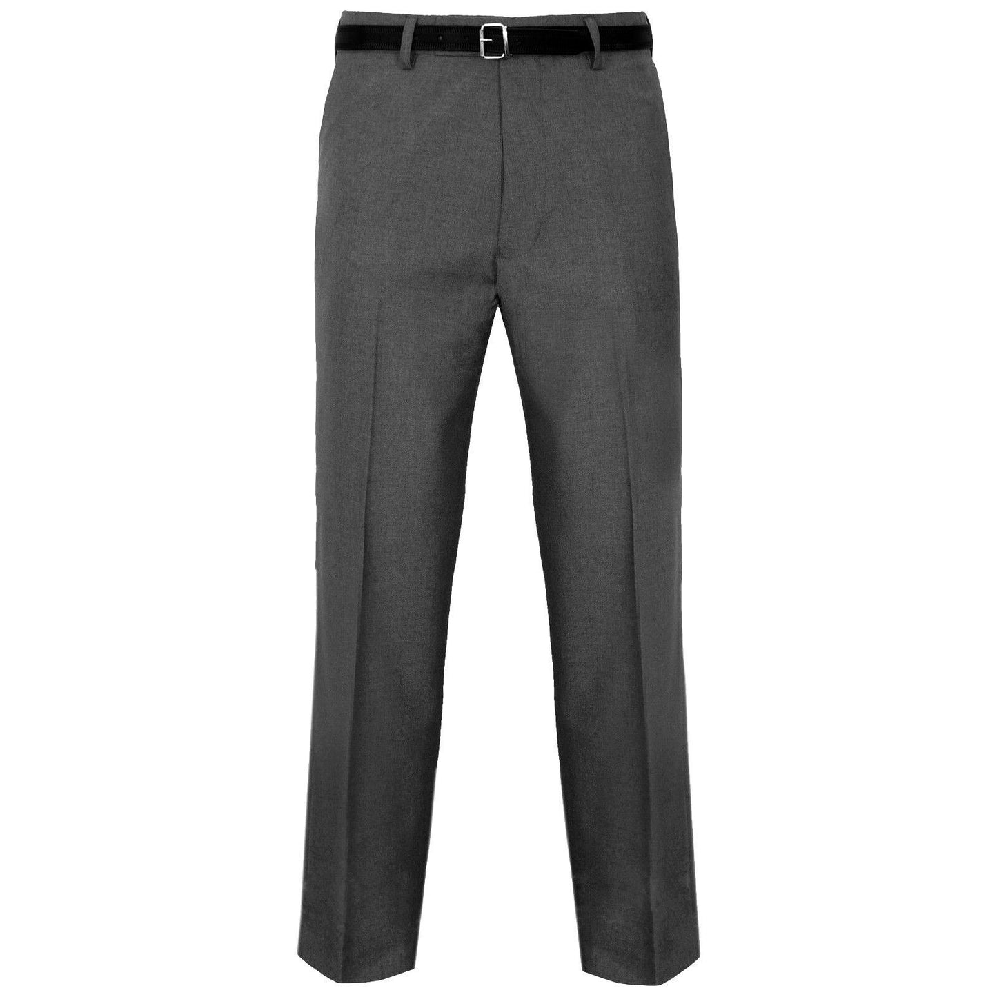 MENS TROUSERS OFFICE BUSINESS WORK FORMAL CASUAL SMART BELT POCKET SIZE 30" TO 40"