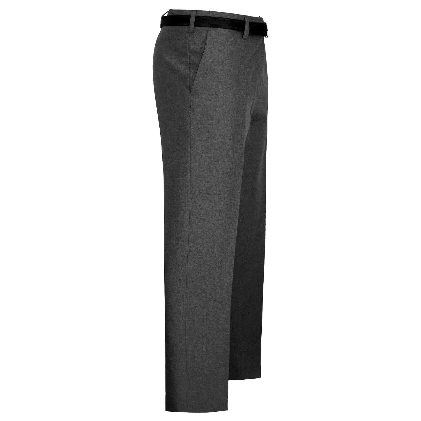 MENS TROUSERS OFFICE BUSINESS WORK FORMAL CASUAL SMART BELT POCKET SIZE 30" TO 40"