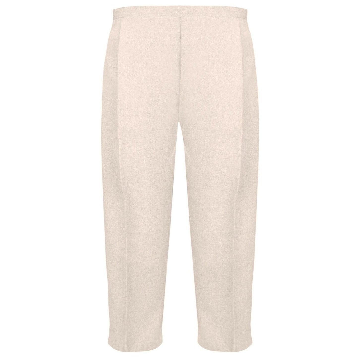 WOMENS 3/4 CROPPED TROUSERS LADIES CAPRI PANTS ELASTIC WAIST SUMMER LIGHTWEIGHT BOTTOMS