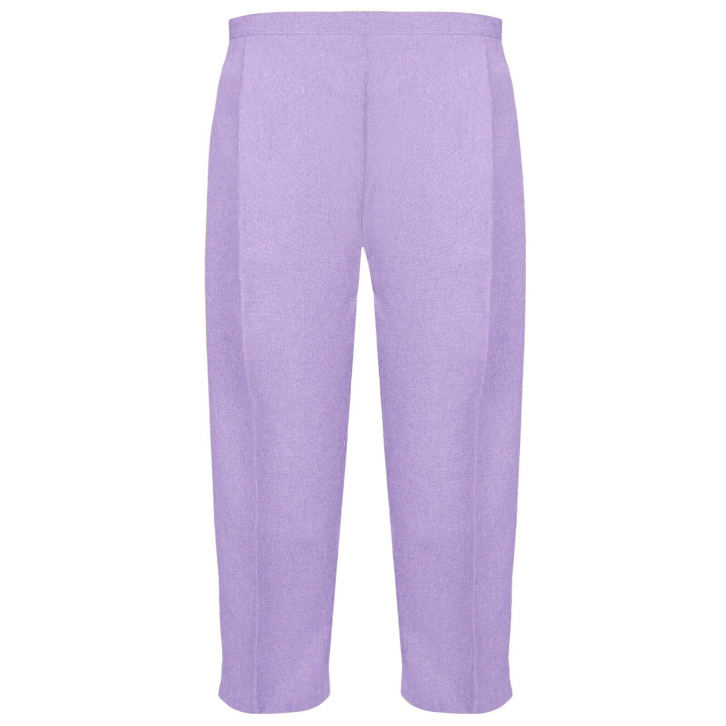 WOMENS 3/4 CROPPED TROUSERS LADIES CAPRI PANTS ELASTIC WAIST SUMMER LIGHTWEIGHT BOTTOMS