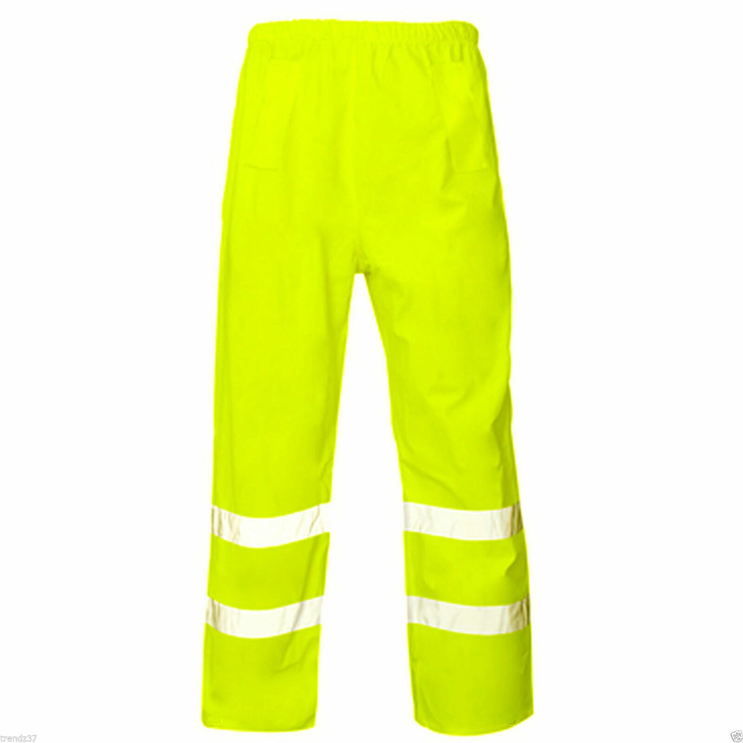 HI VIS OVER TROUSERS VISIBILITY VIZ REFLECTIVE SAFETY WORK WEAR WATERPROOF PANTS