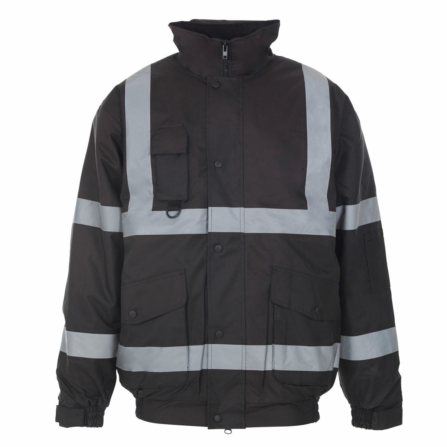 HI VIZ VIS JACKET HIGH VISIBILITY REFLECTIVE WATERPROOF WORKWEAR PADDED HOODED