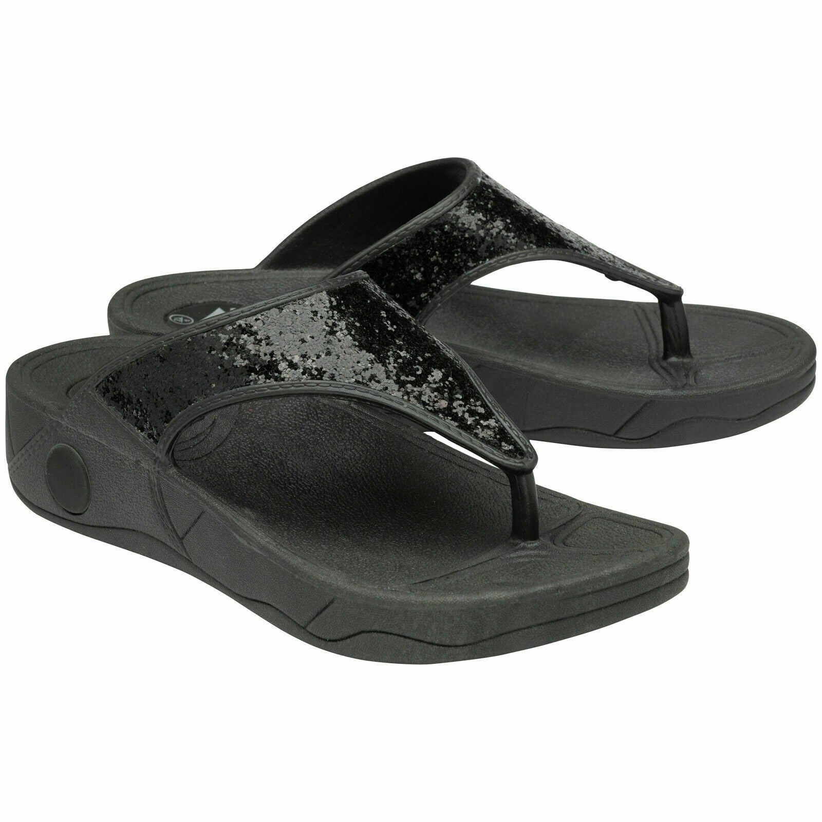 Dunlop silver flip flops online