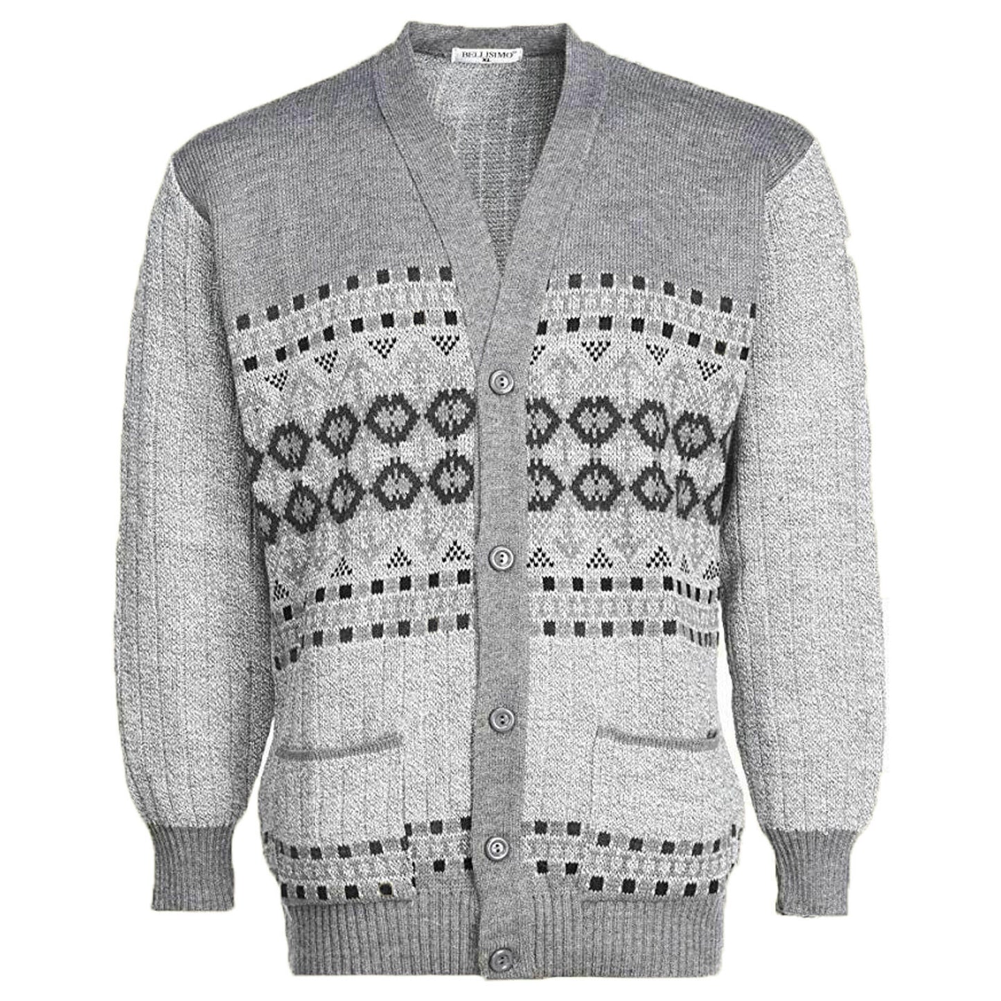 MENS CLASSIC CARDIGAN DESIGN ZIP THICK WARM SWEATER JUMPERS WINTER JUMPER