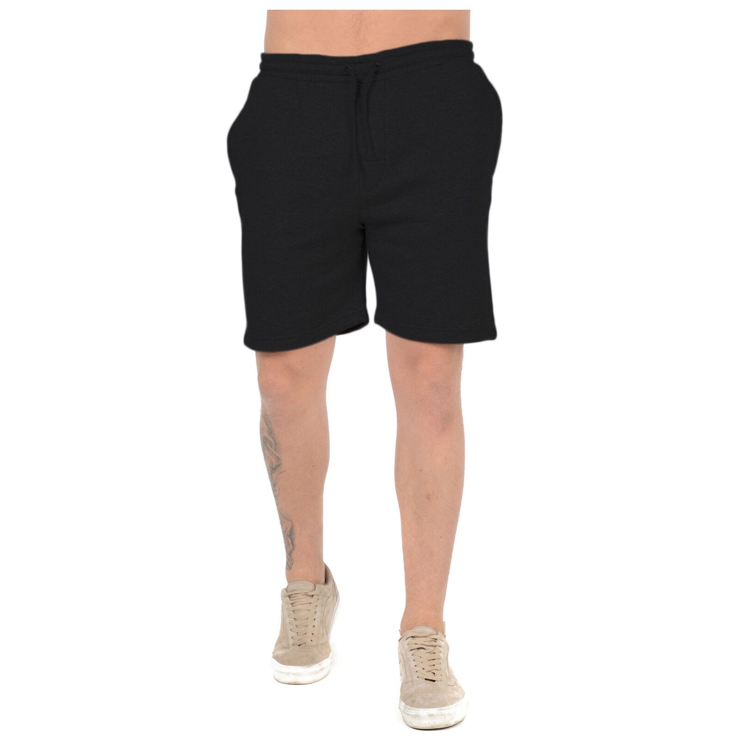 2 PACK MENS JOGGING SHORTS JERSEY FLEECE SWEAT BOTTOMS GYM RUNNING COMFY WORKOUT CASUAL SUMMER ACTIVEWEAR SHORTS
